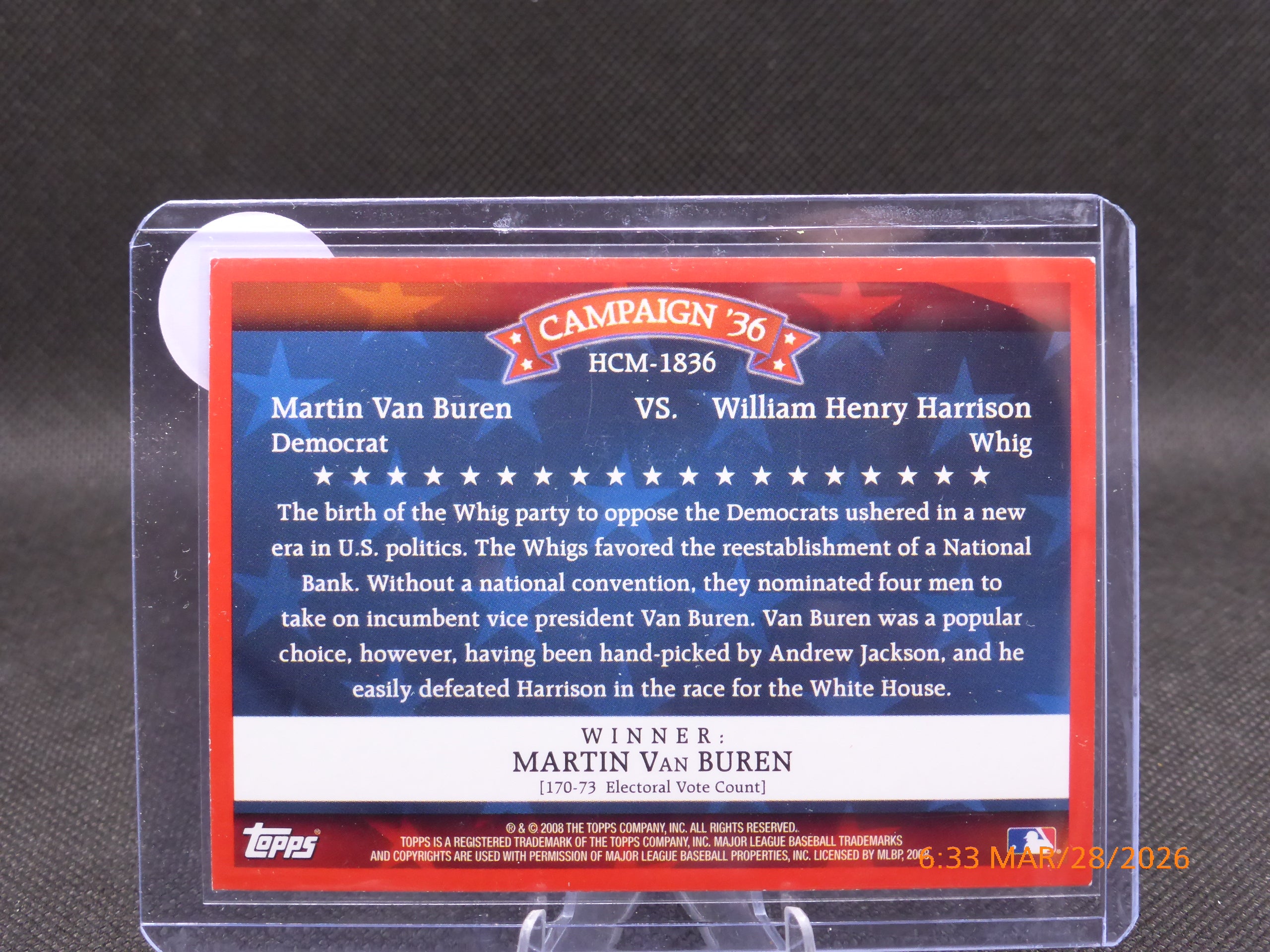 08 Topps Campaign 36 #HCM-1836