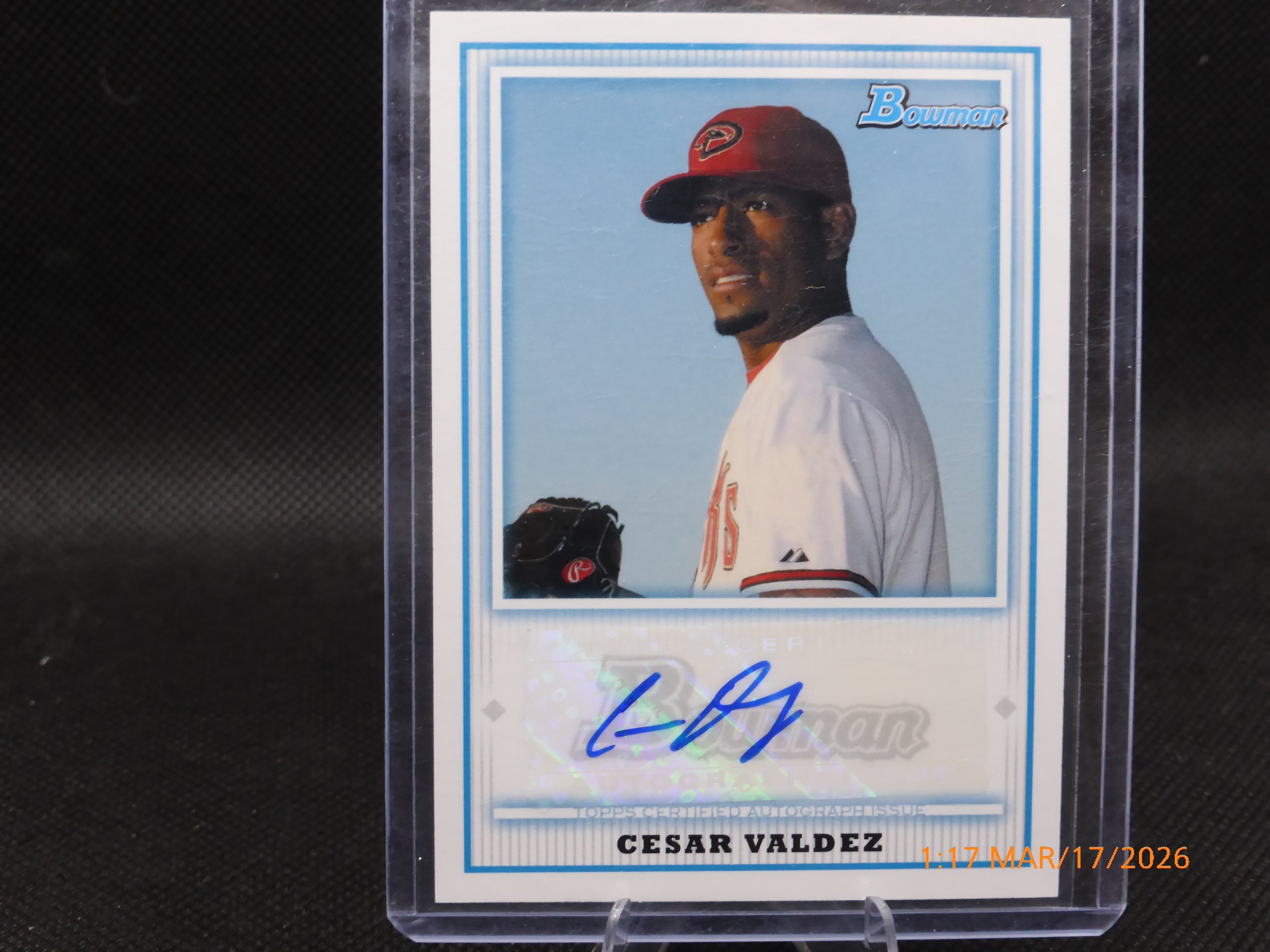 10 Bowman Cesar Valdez #BPA-CV Autograph