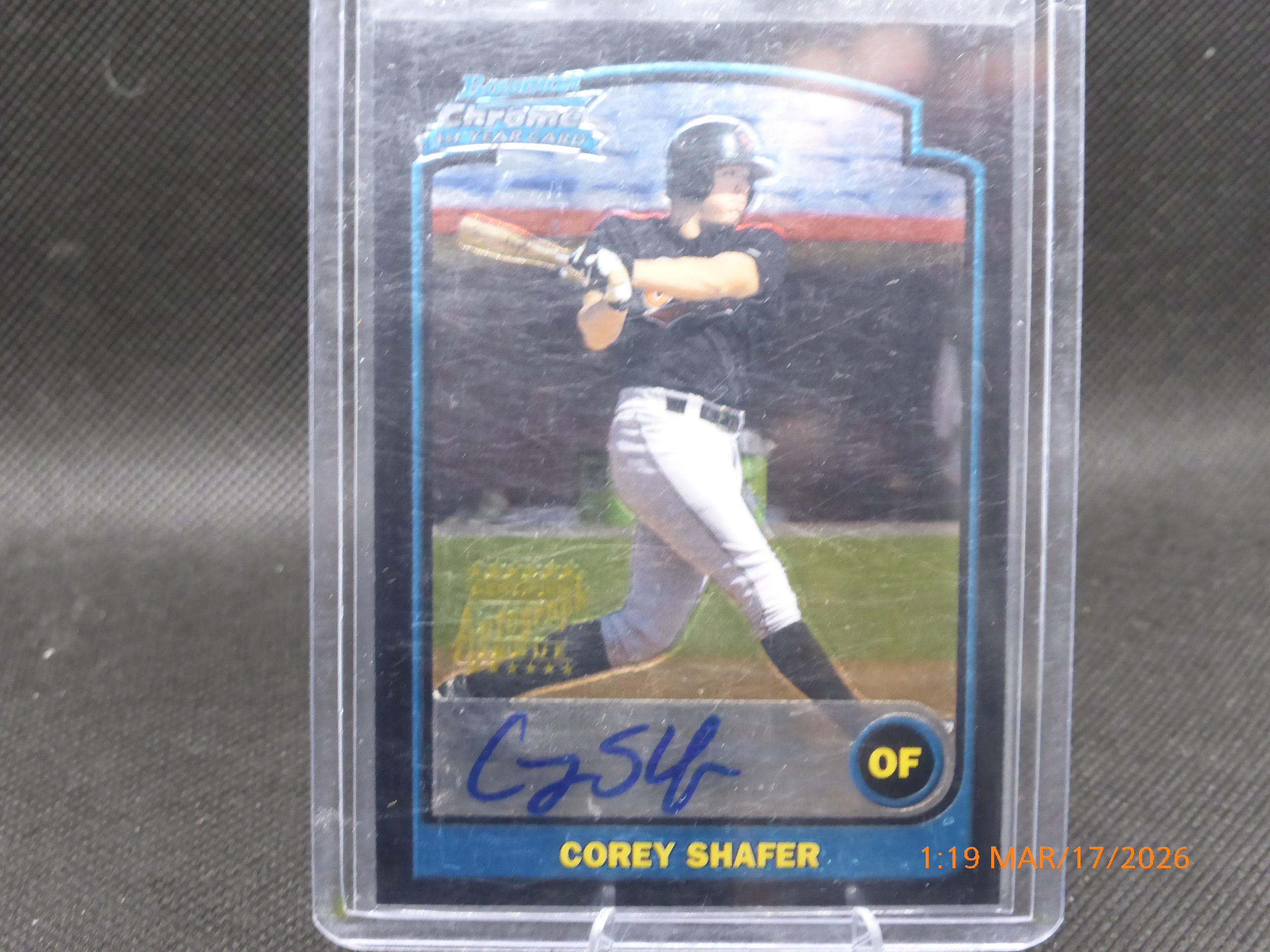 13 Bowman Chrome Corey Shafer #333 Autograph