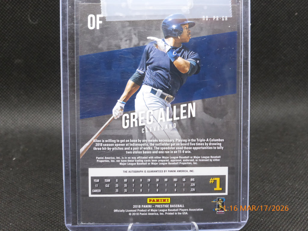 18 Prestige Greg Allen #PA-GA Autograph
