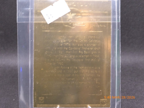 1999-2001 Danbury Mint 22K Gold Legends Bob Lilly #17 HOF