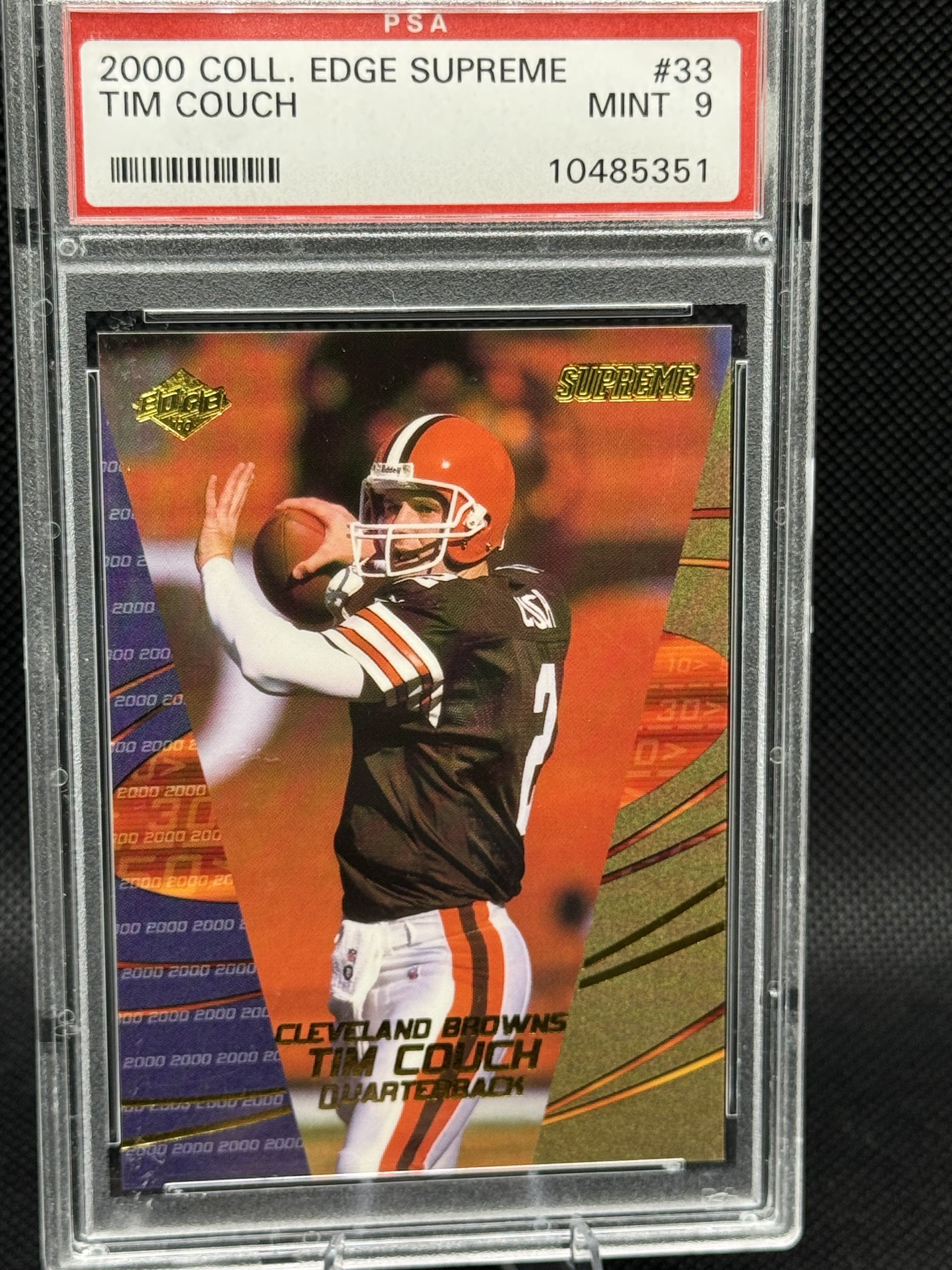 2000 Collectors Edge Supreme Tim Couch #33 PSA MINT 9