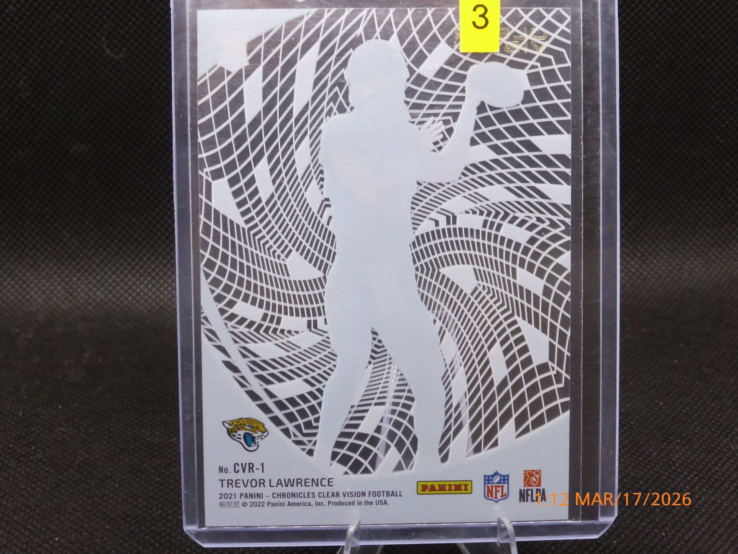 21 Chronicle Clear Vision Trevor Lawrence #CVR-1