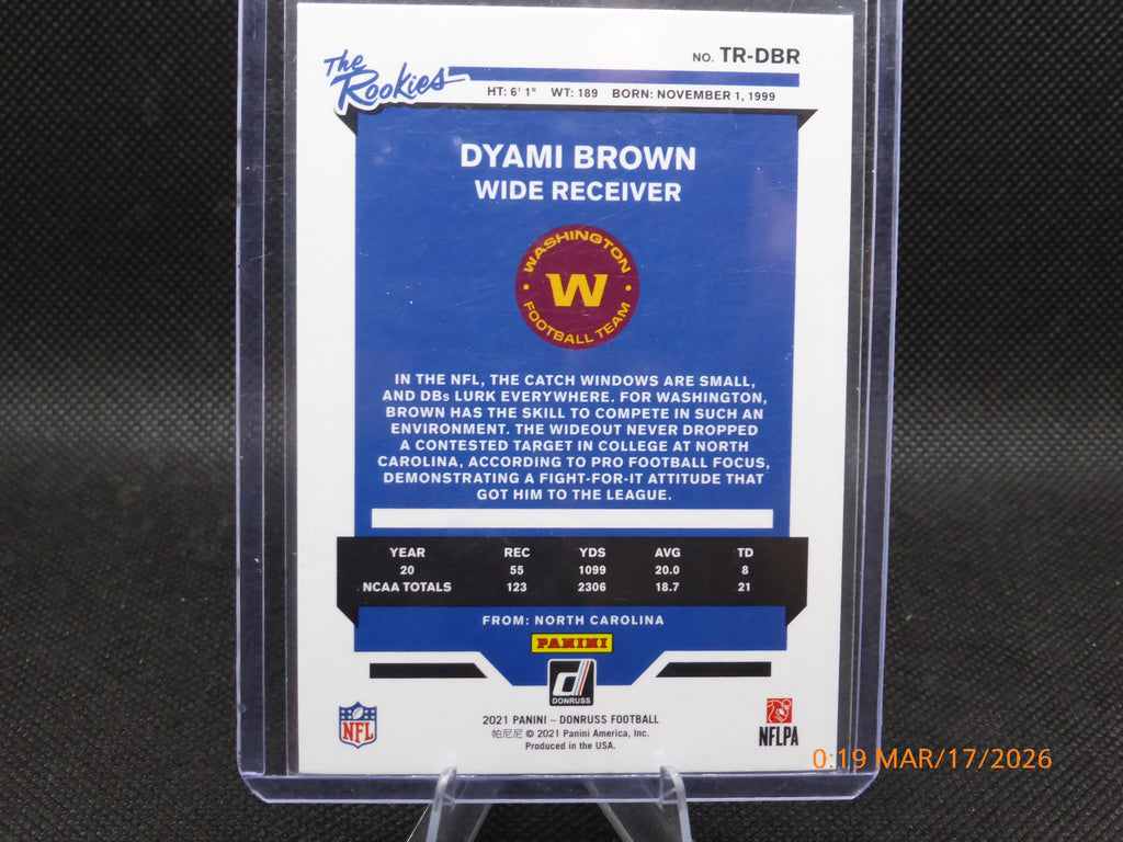 21 Donruss Dyami Brown # TR-DBR the Rookies