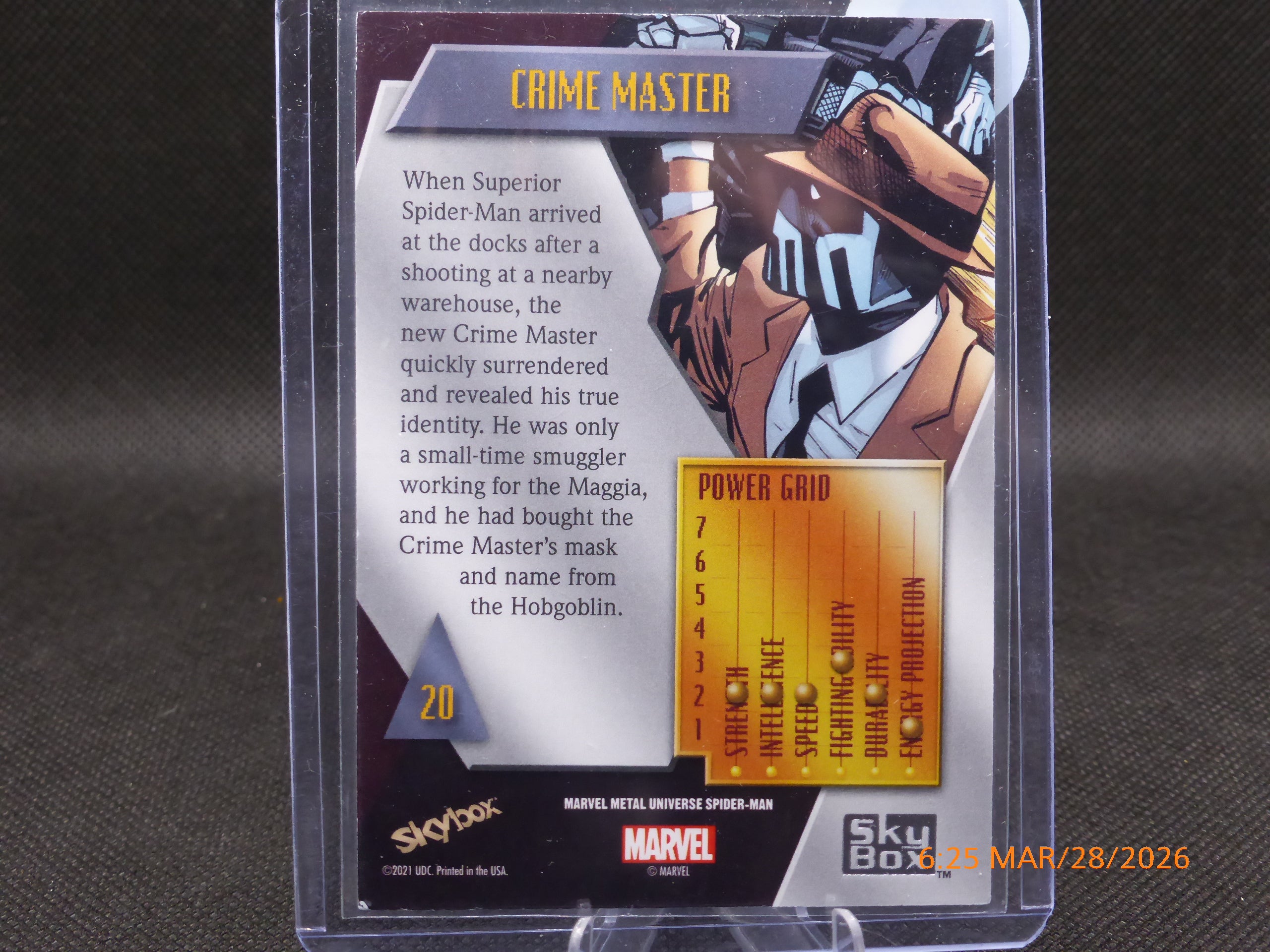 21 Marvel Metal Universe Crime Master #20
