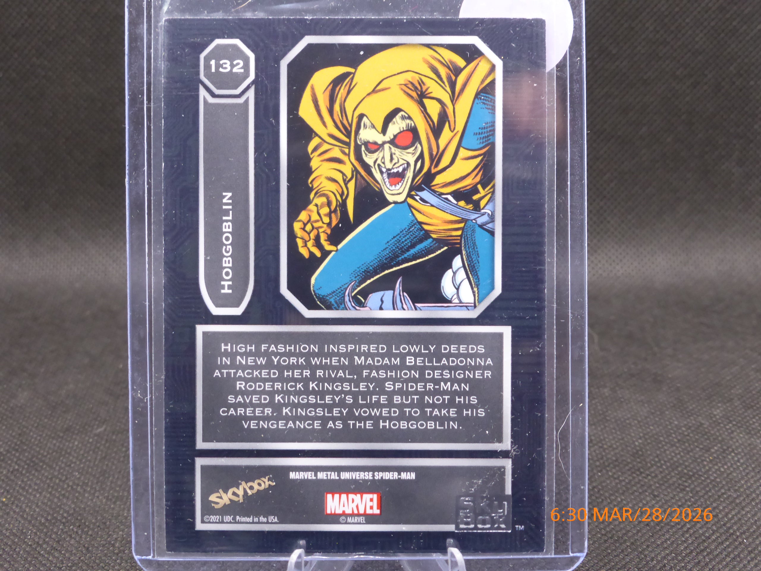 21 Marvel Metal Universe Hobgoblin #132