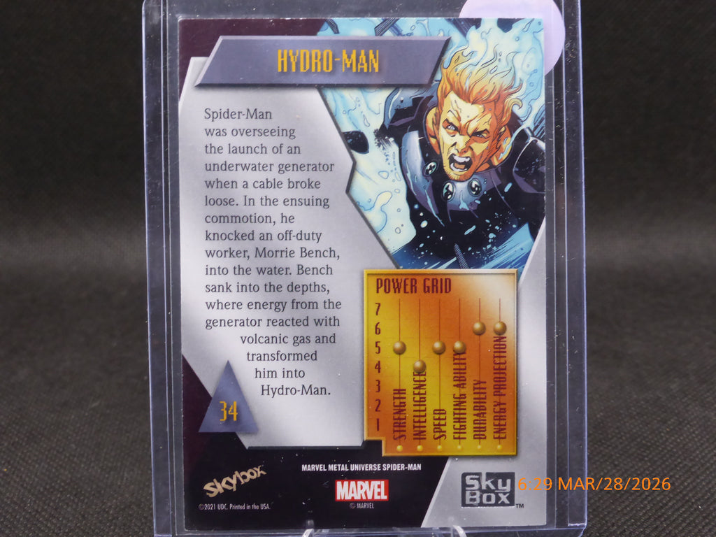 21 Marvel Metal Universe Hydro-Man #34
