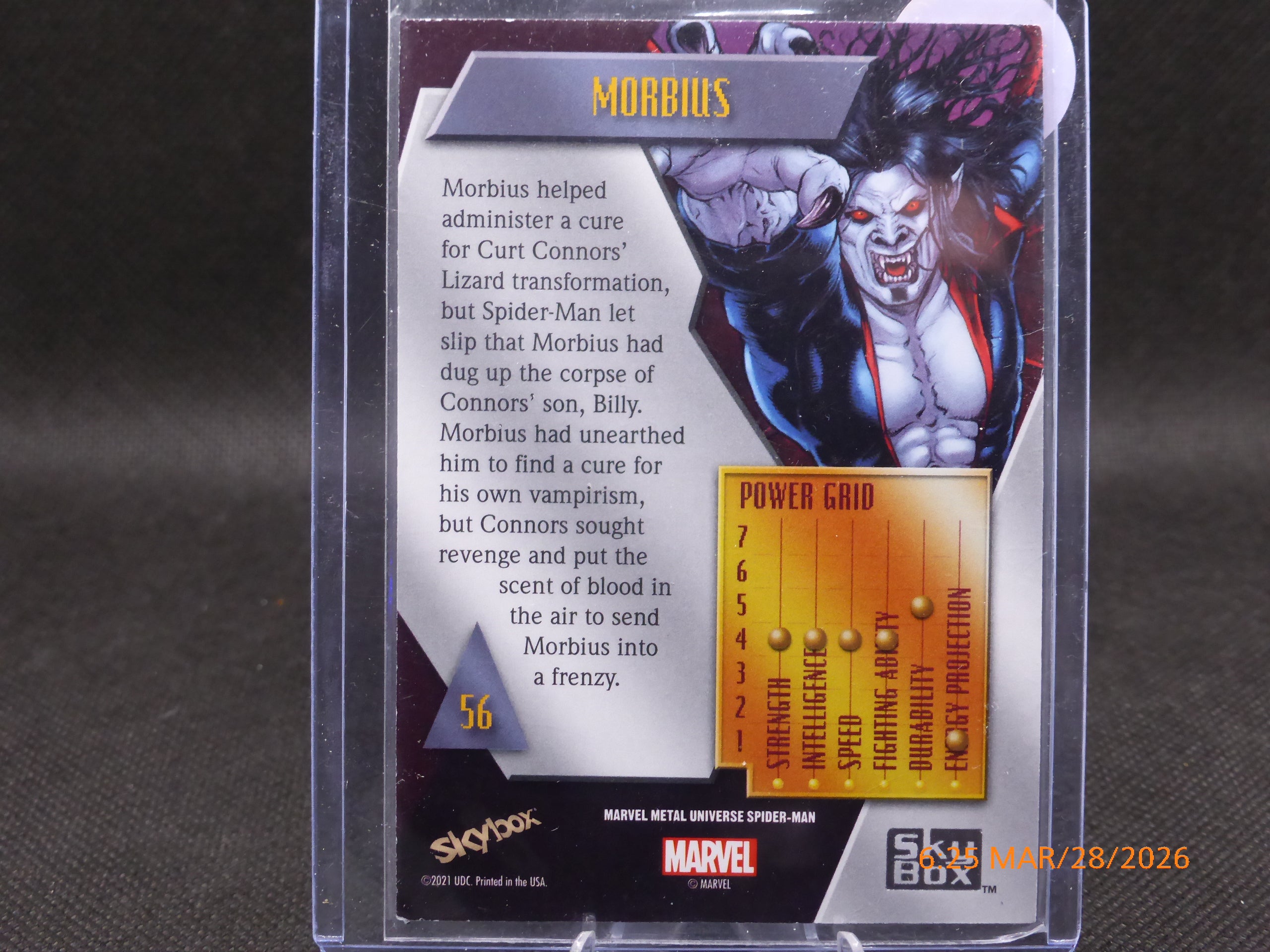 21 Marvel Metal Universe Morbius #56