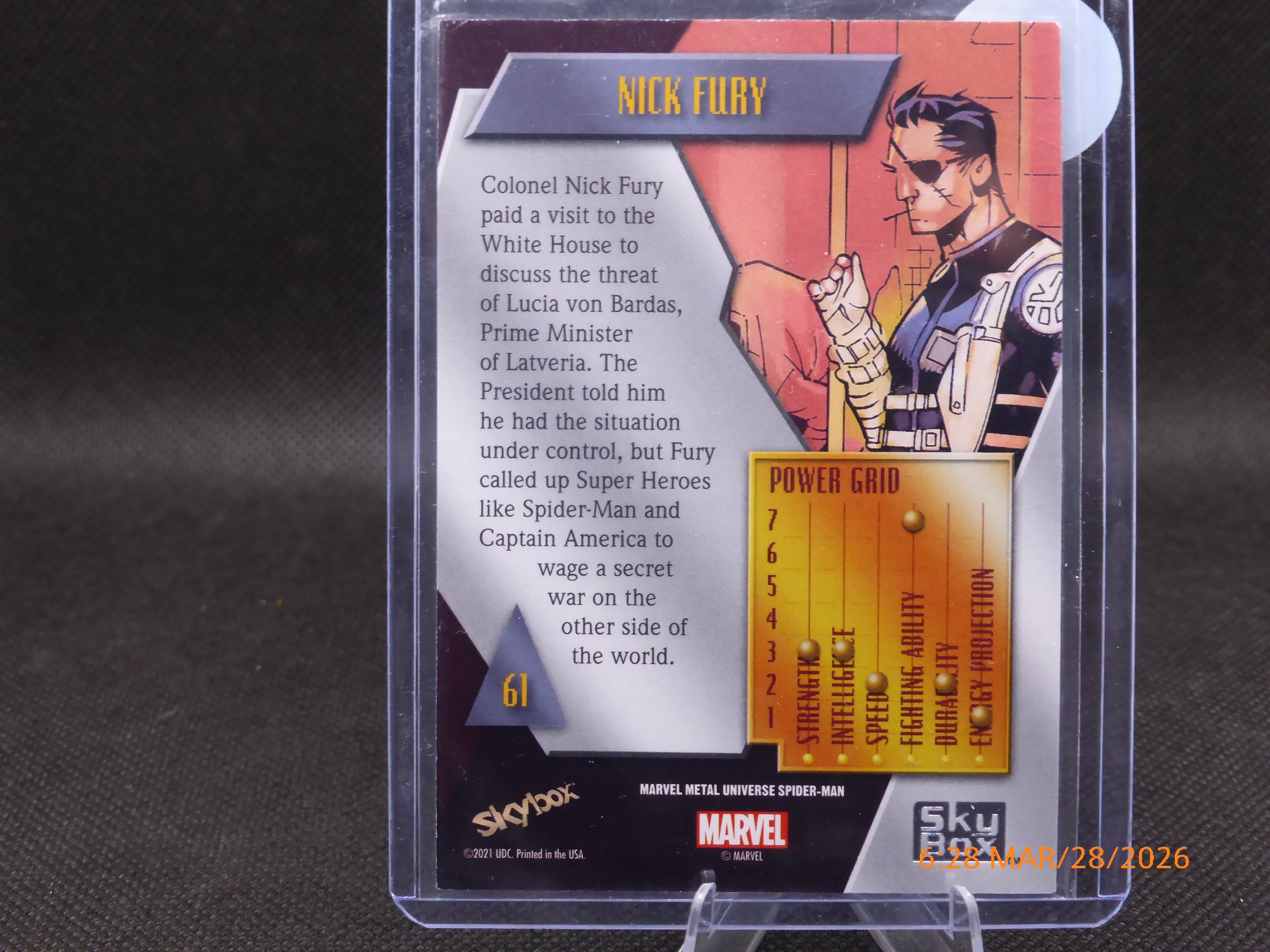 21 Marvel Metal Universe Nick Fury #61