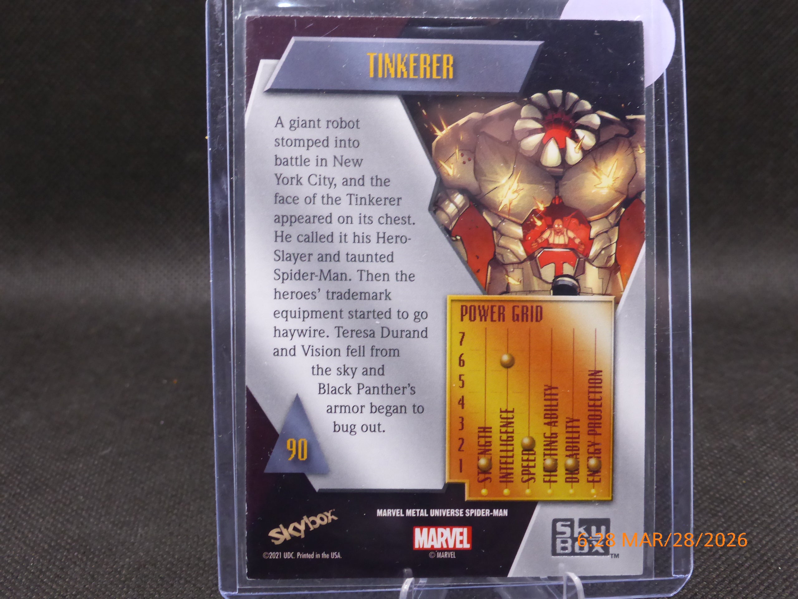 21 Marvel Metal Universe Tinkerer #90