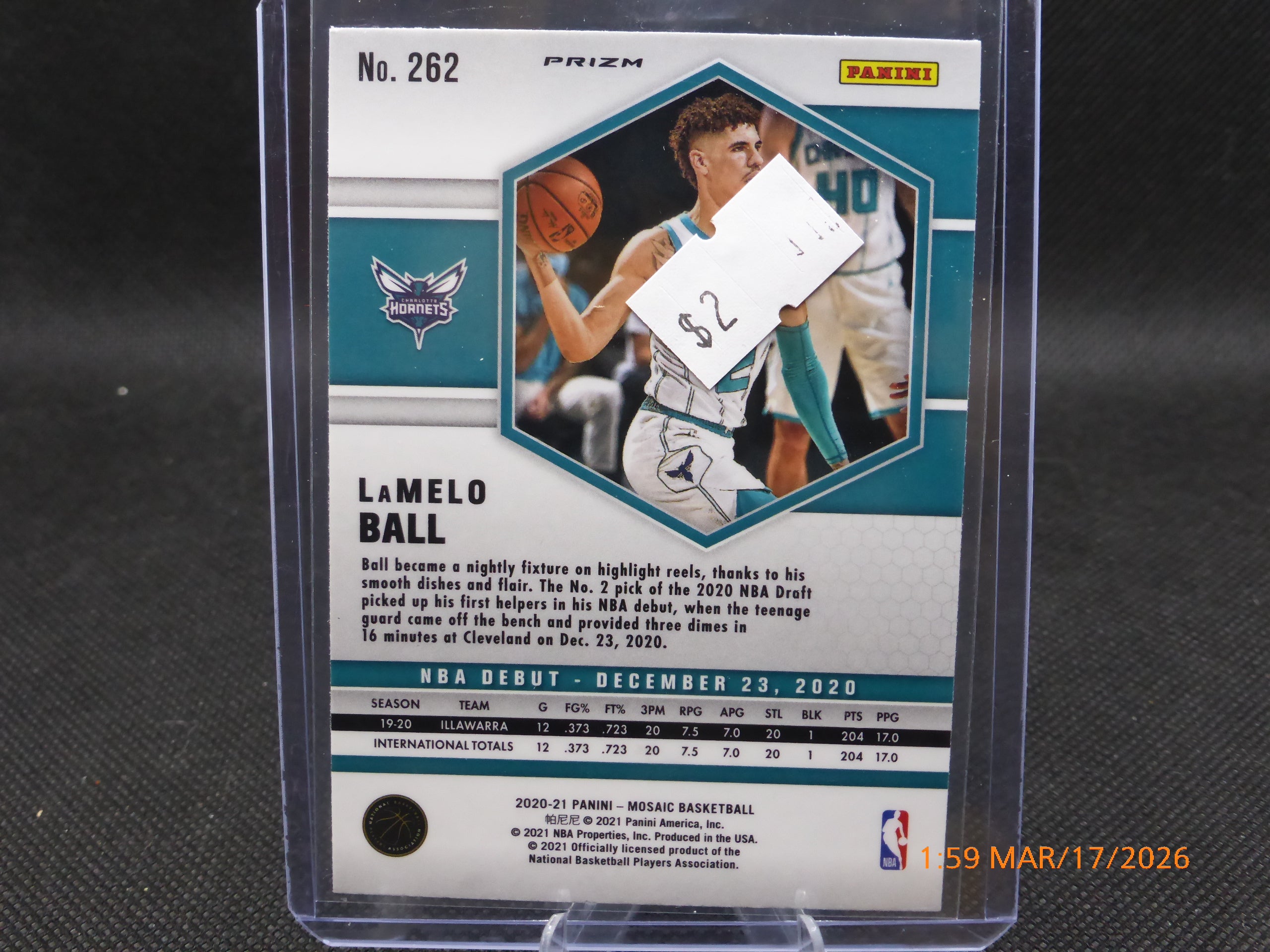 21 Mosaic LaMelo Ball #262 Pink Mosaic
