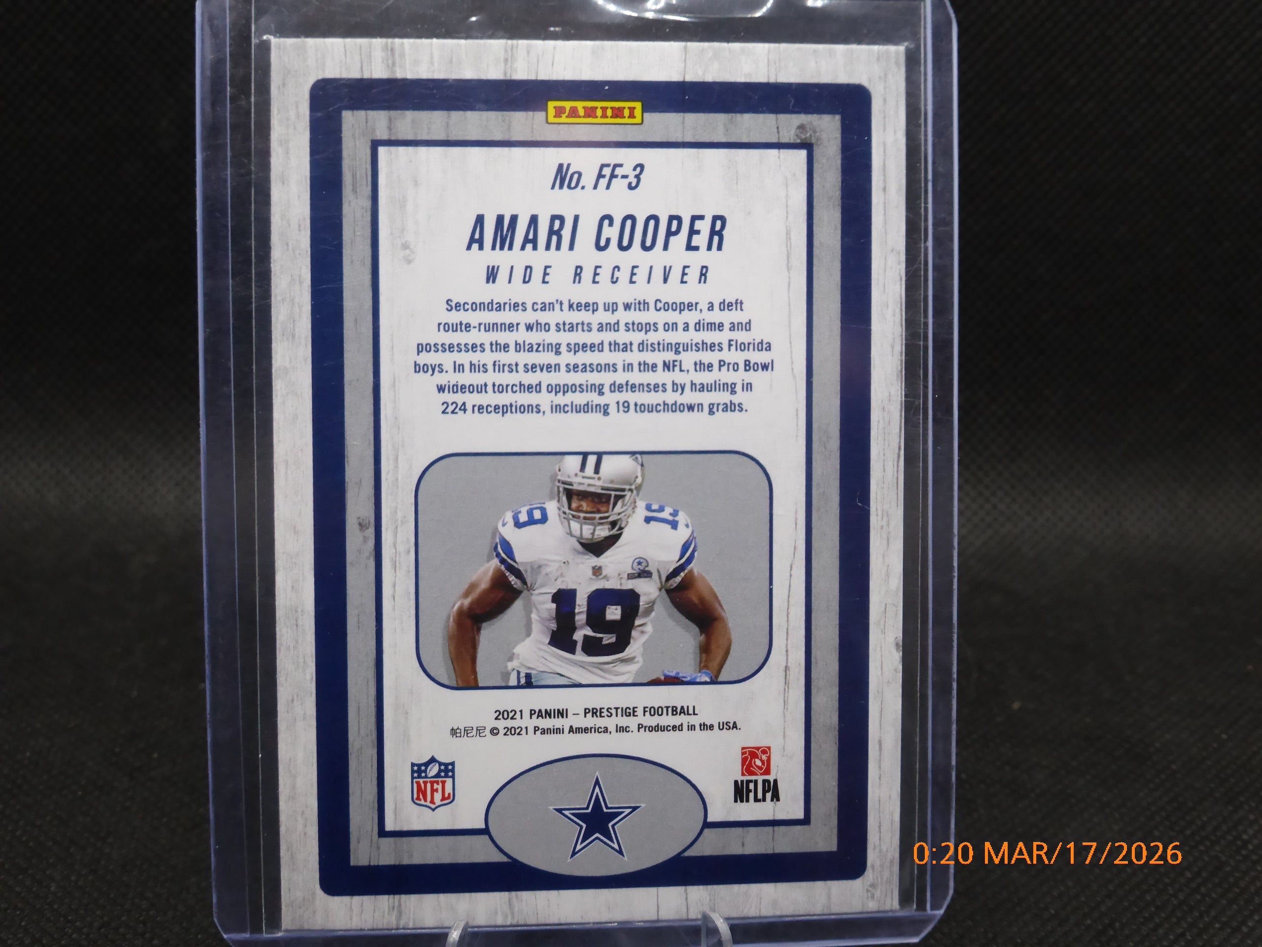 21 Prestige Amari Cooper #FF-3 Franchise Favorites B