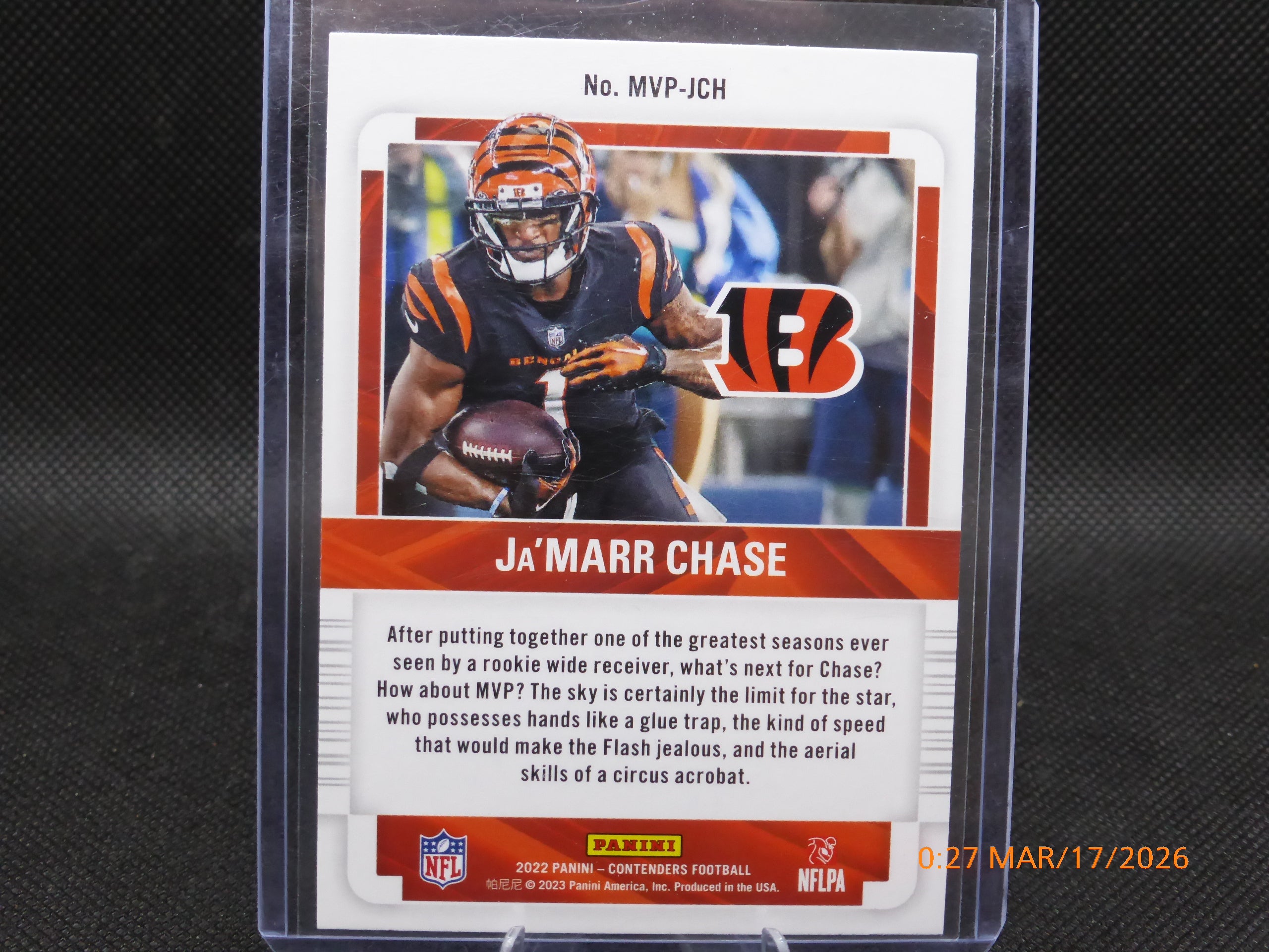 22 Contenders Ja'Marr Chase #MVP-JCH Green