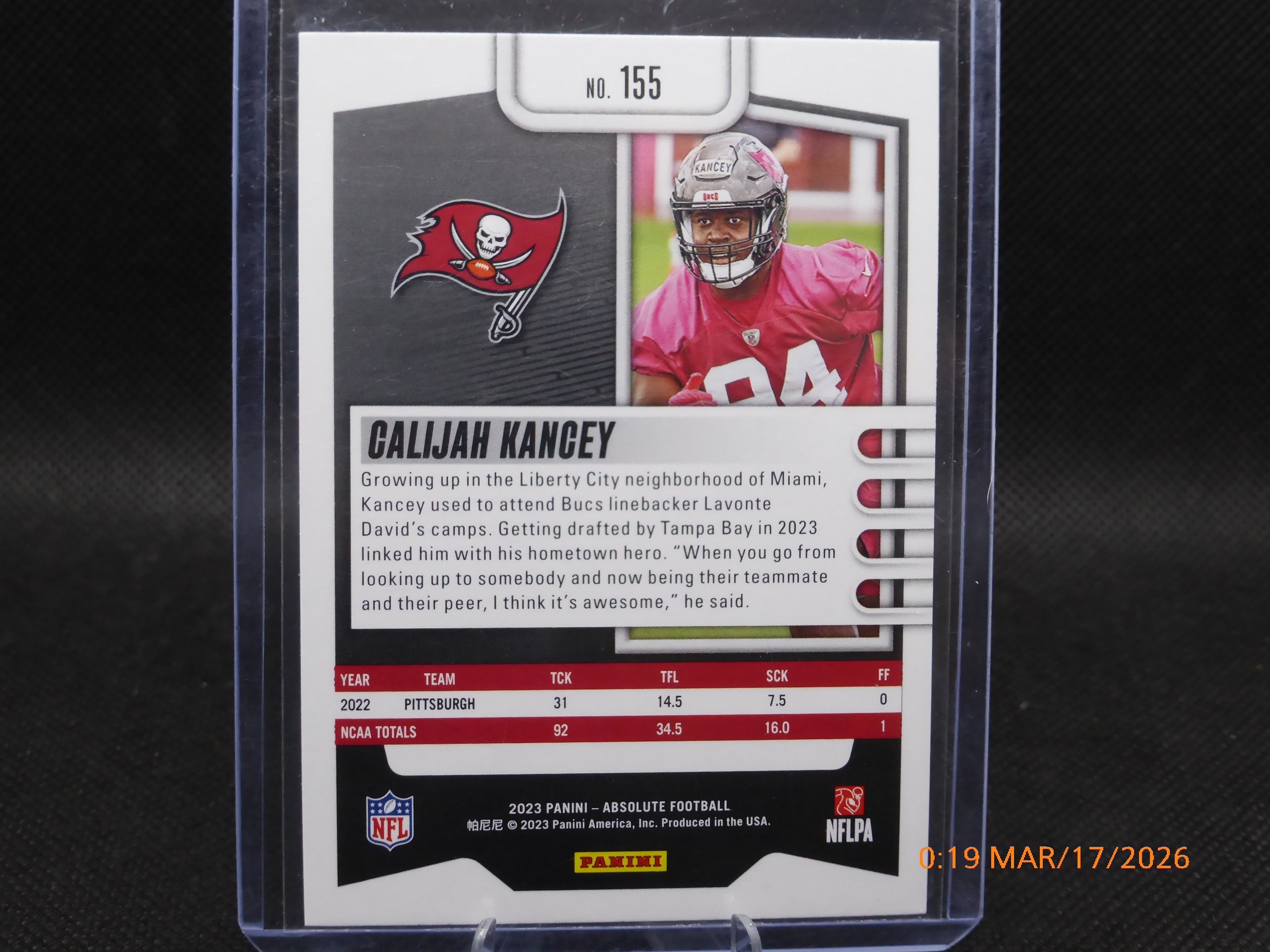 23 Absolute Calijah Kancey #155