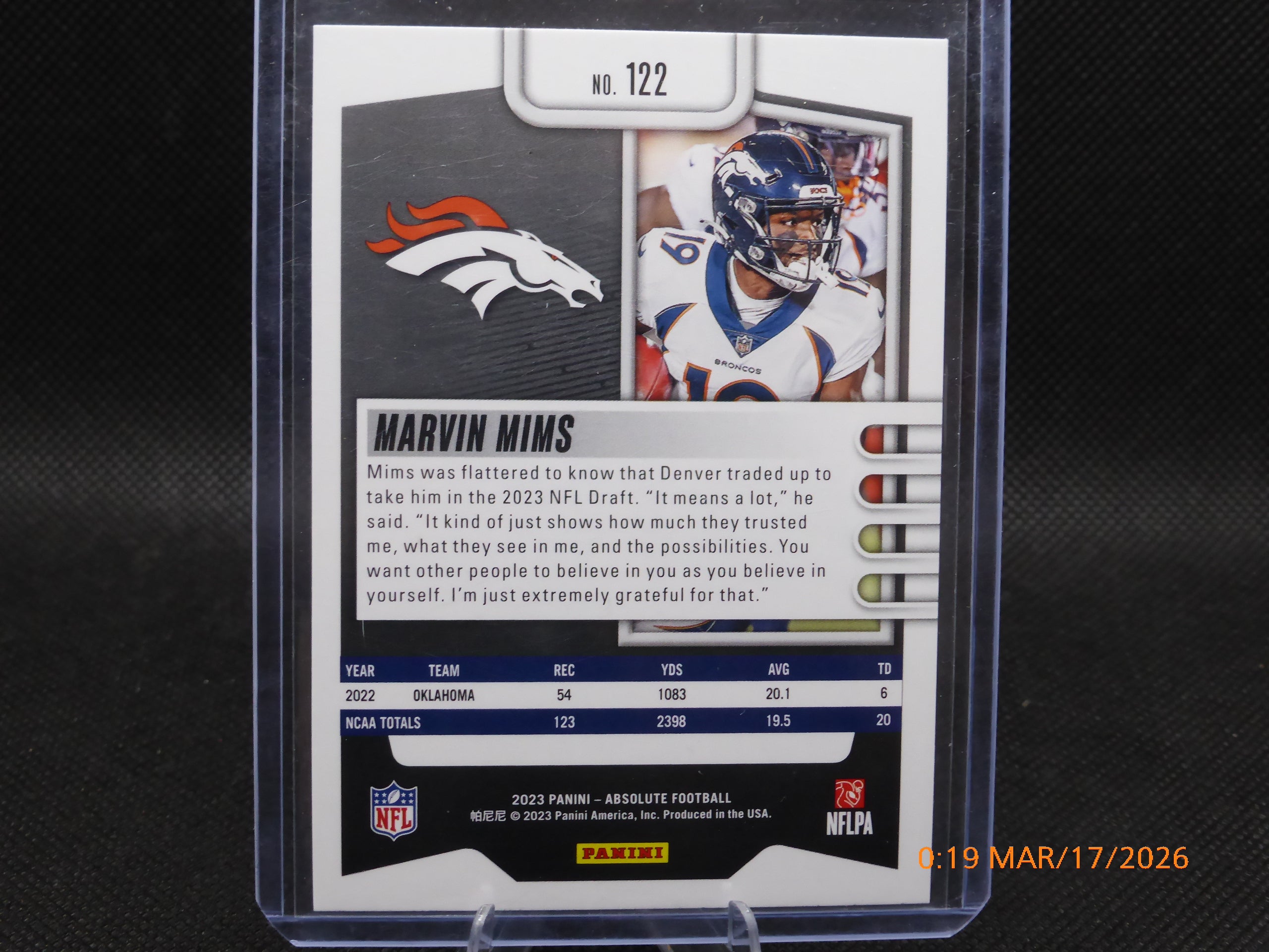 23 Absolute Marvin Mimms #122