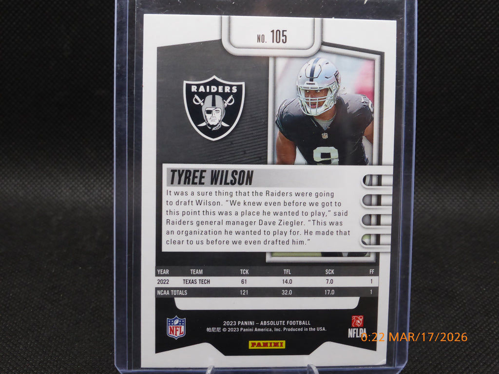 23 Absolute Tyree Wilson #105