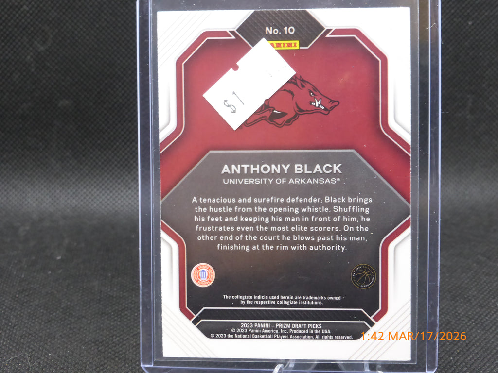 23 Prizm Draft Picks Anthony Black #10 Fireworks