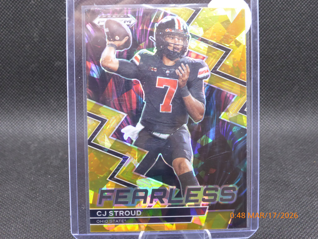 23 Prizm Draft Picks CJ Stroud #F-17 Gold Ice