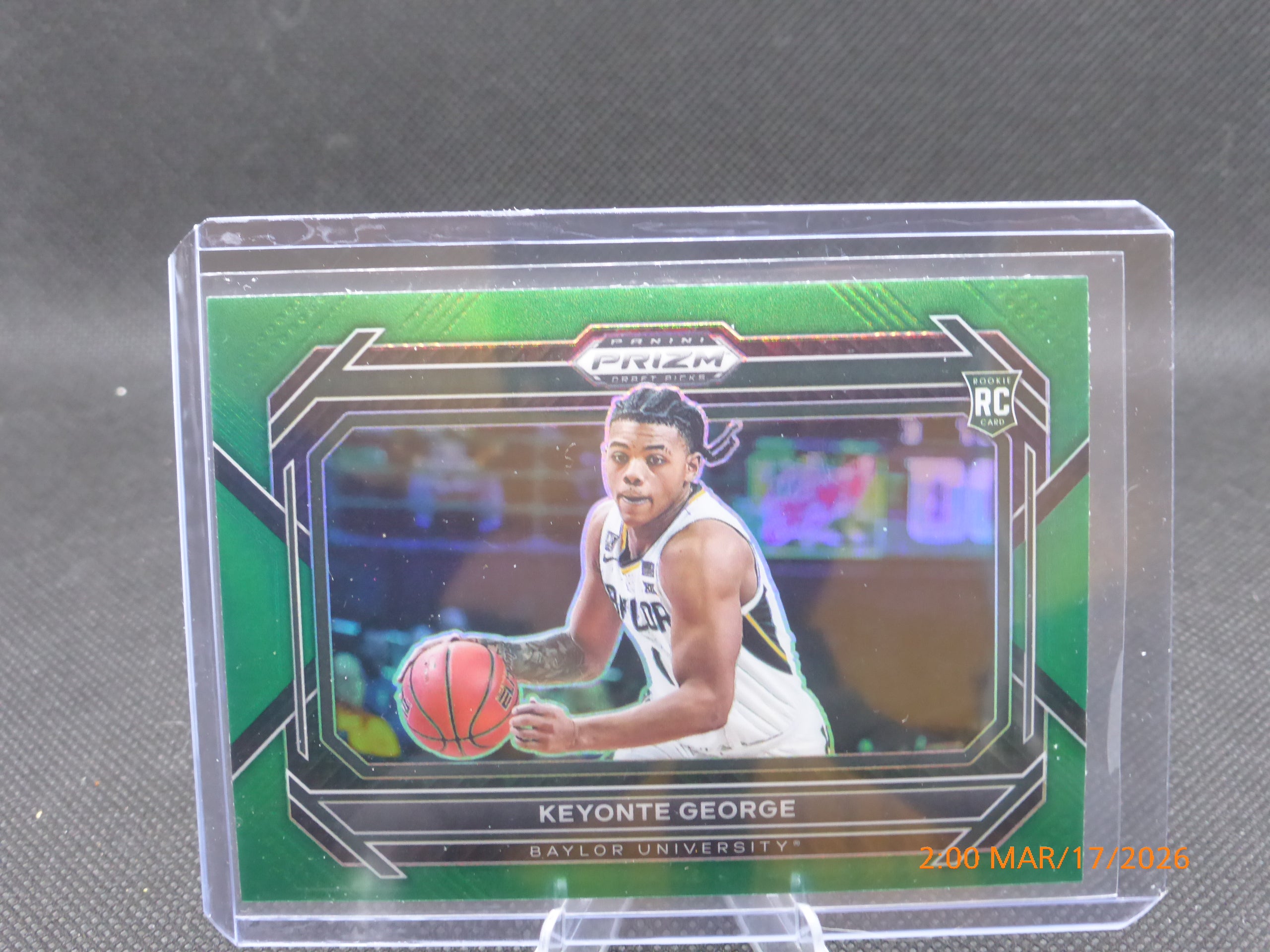 23 Prizm Draft Picks Keyonte George #47 Green Prizm