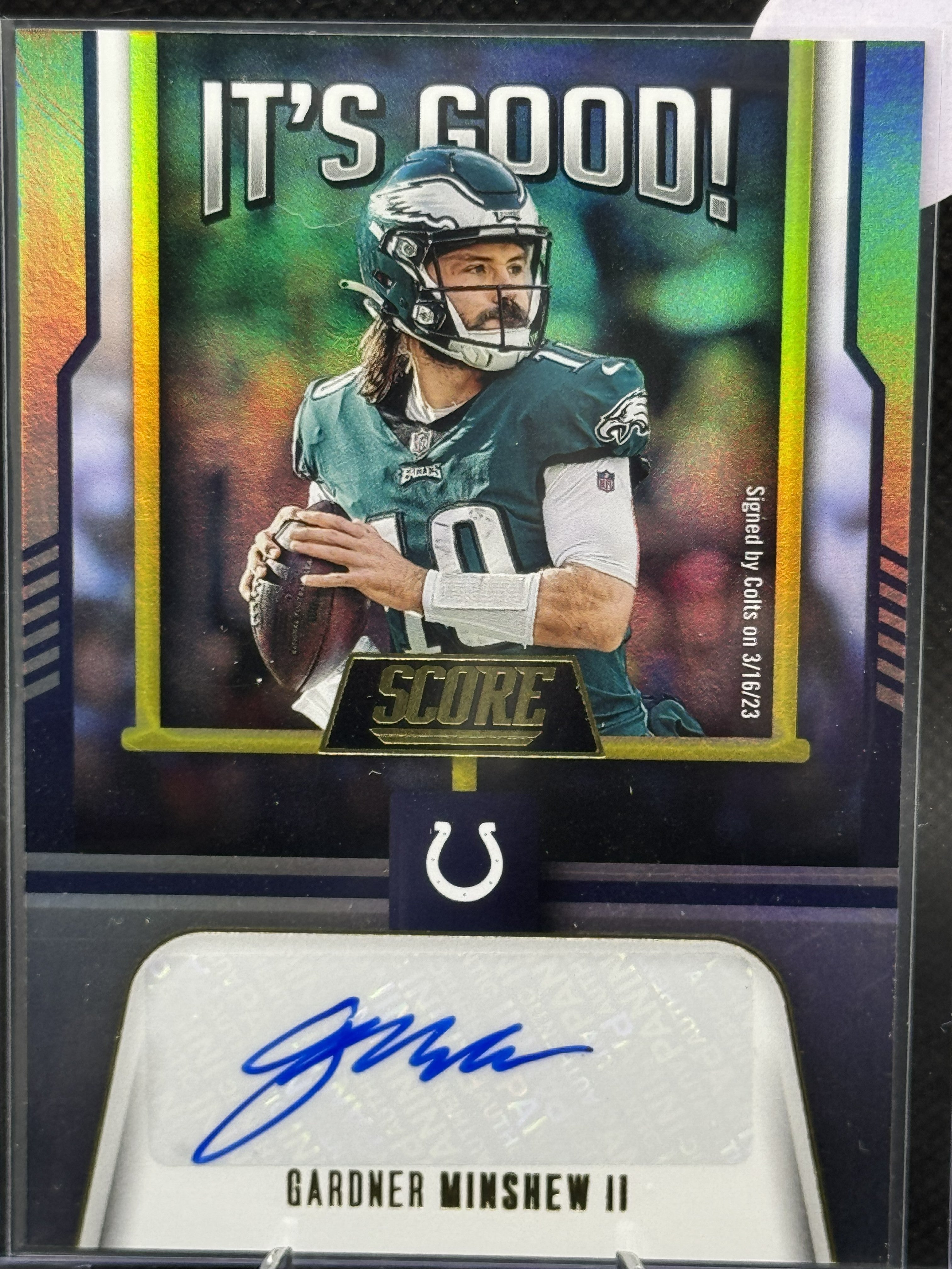23 Score Gardner Minshew II #IG-GM It's Good Autograph