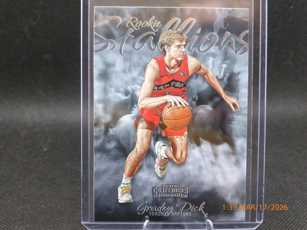 24 Contnders Gradey Dick #22 Rookie Stallions