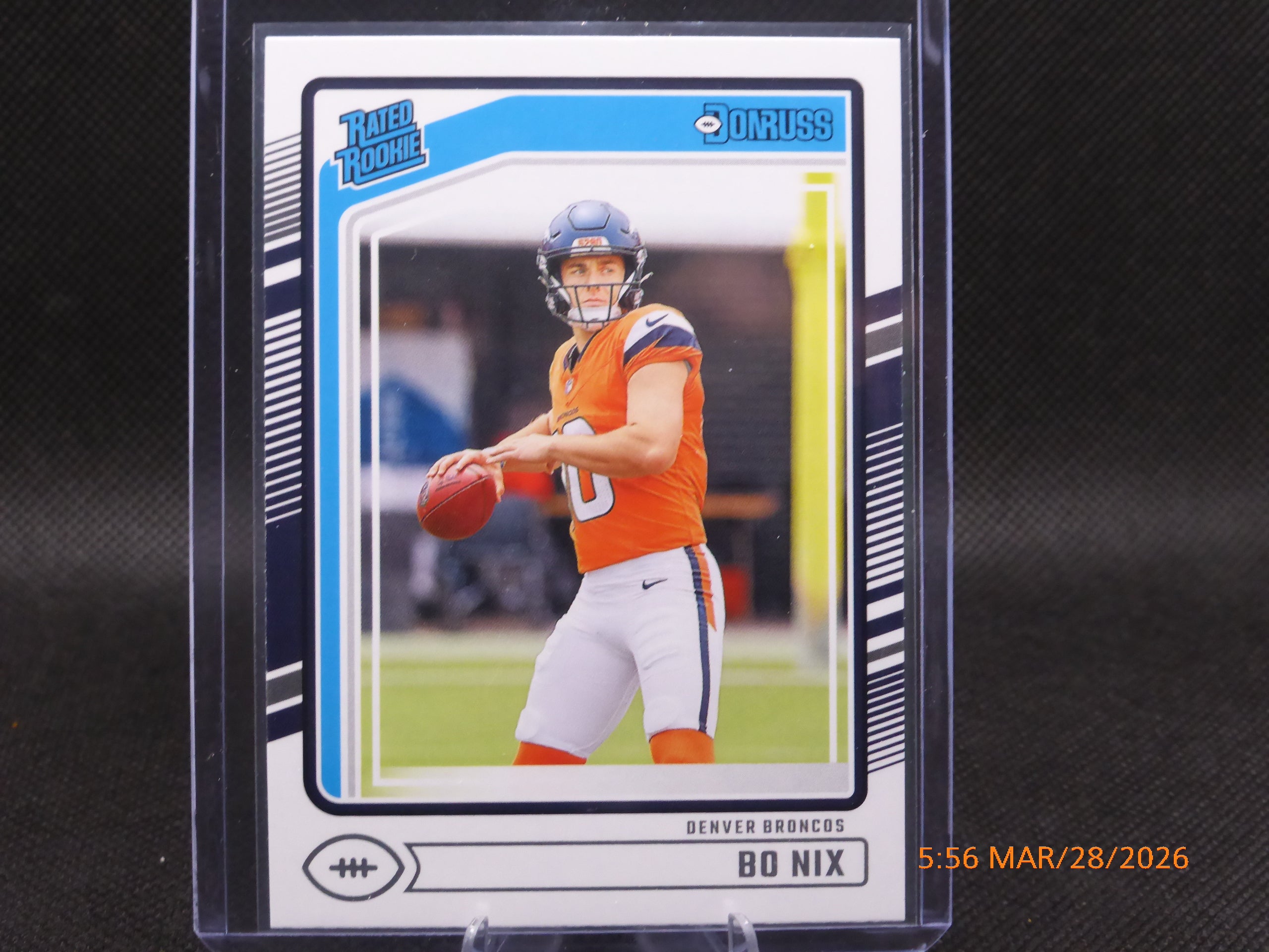 24 Donruss Bo Nix #369 Rated Rookie