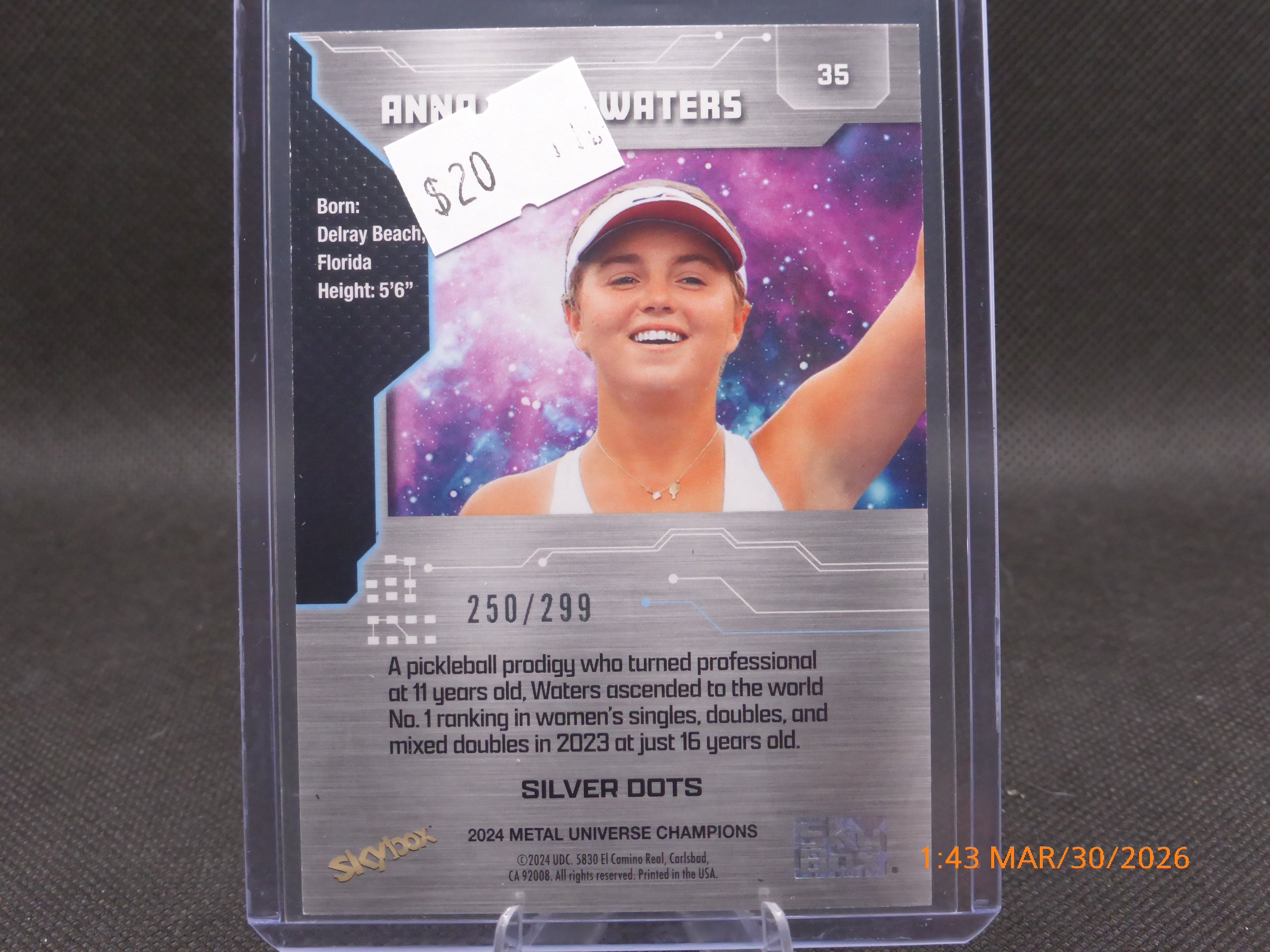 24 Metal Universe Champions Anna Leigh Waters #35