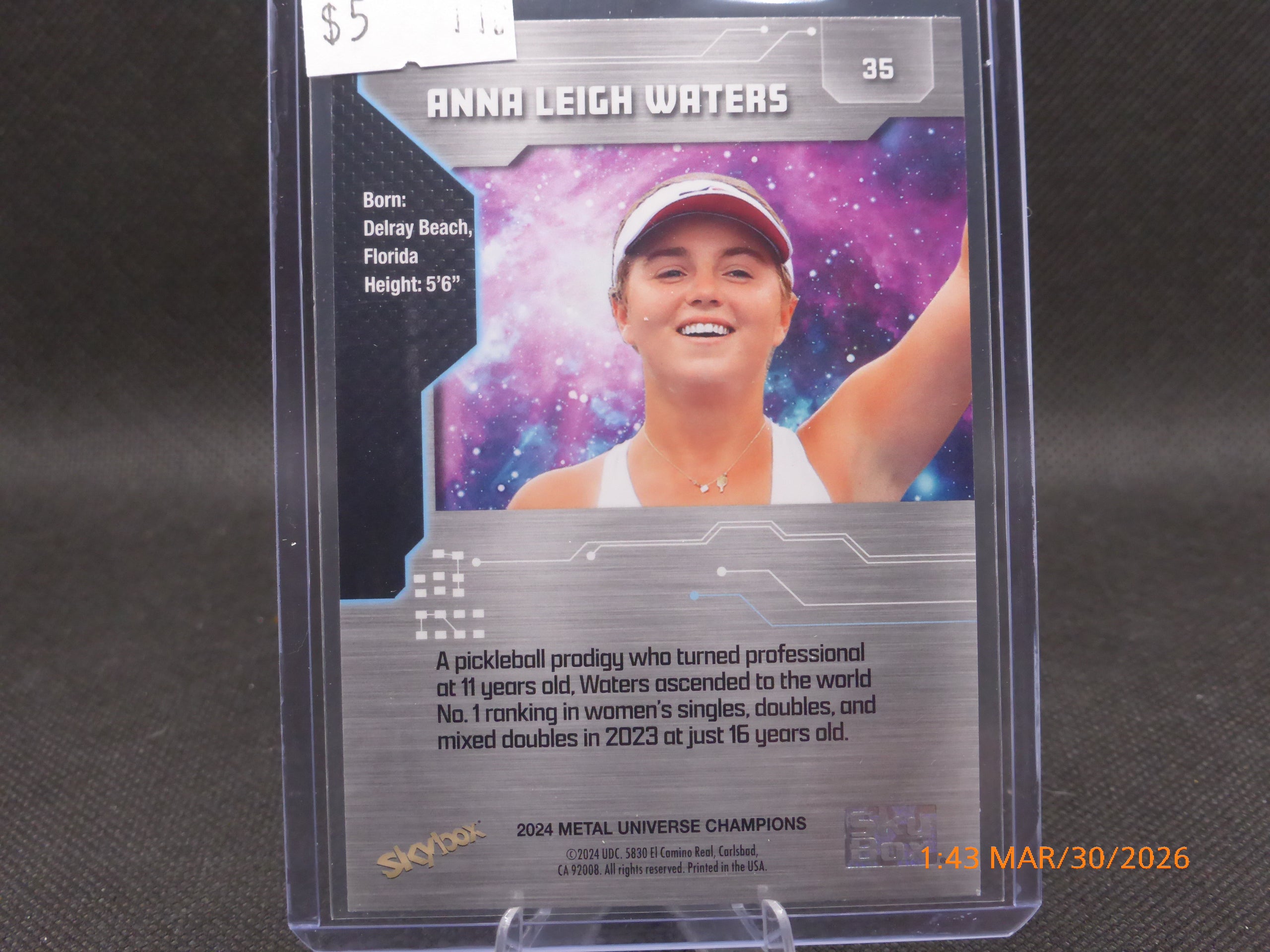 24 Metal Universe Champions Anna Leigh Waters #RMU-12