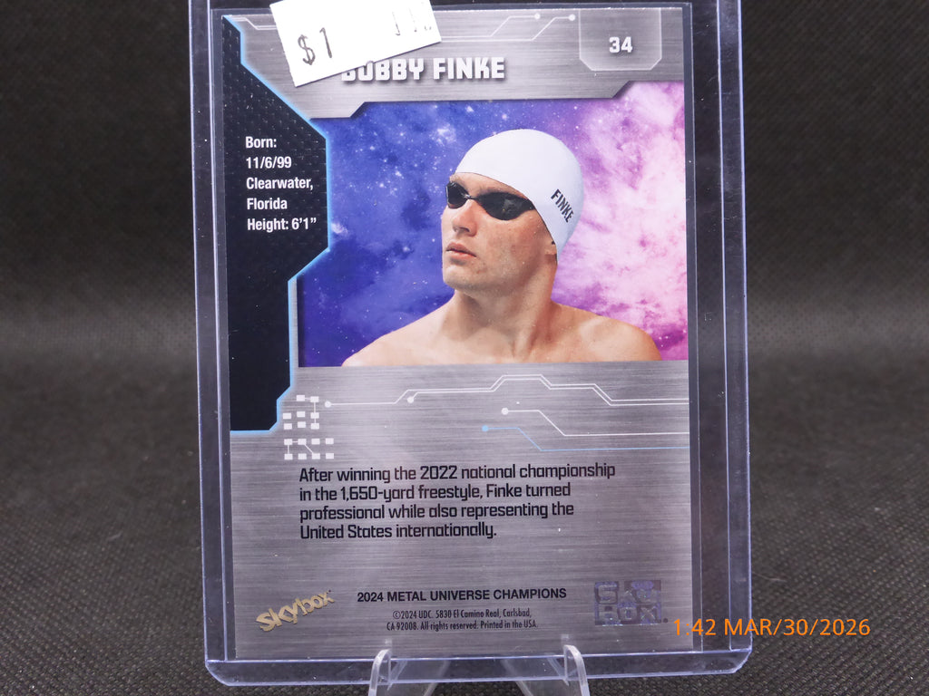 24 Metal Universe Champions Bobby Finke #34
