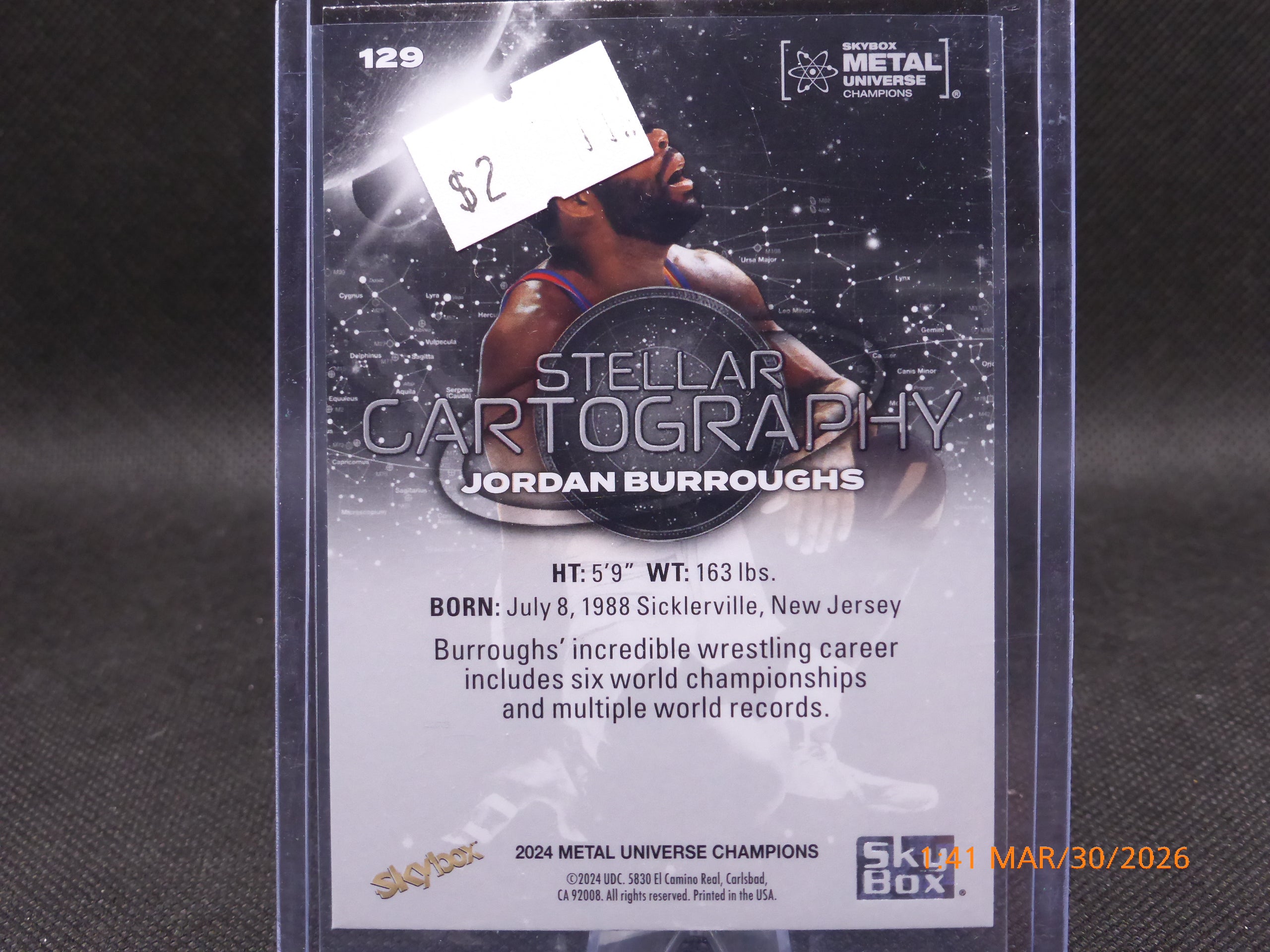 24 Metal Universe Champions Jordan Burroughs #129
