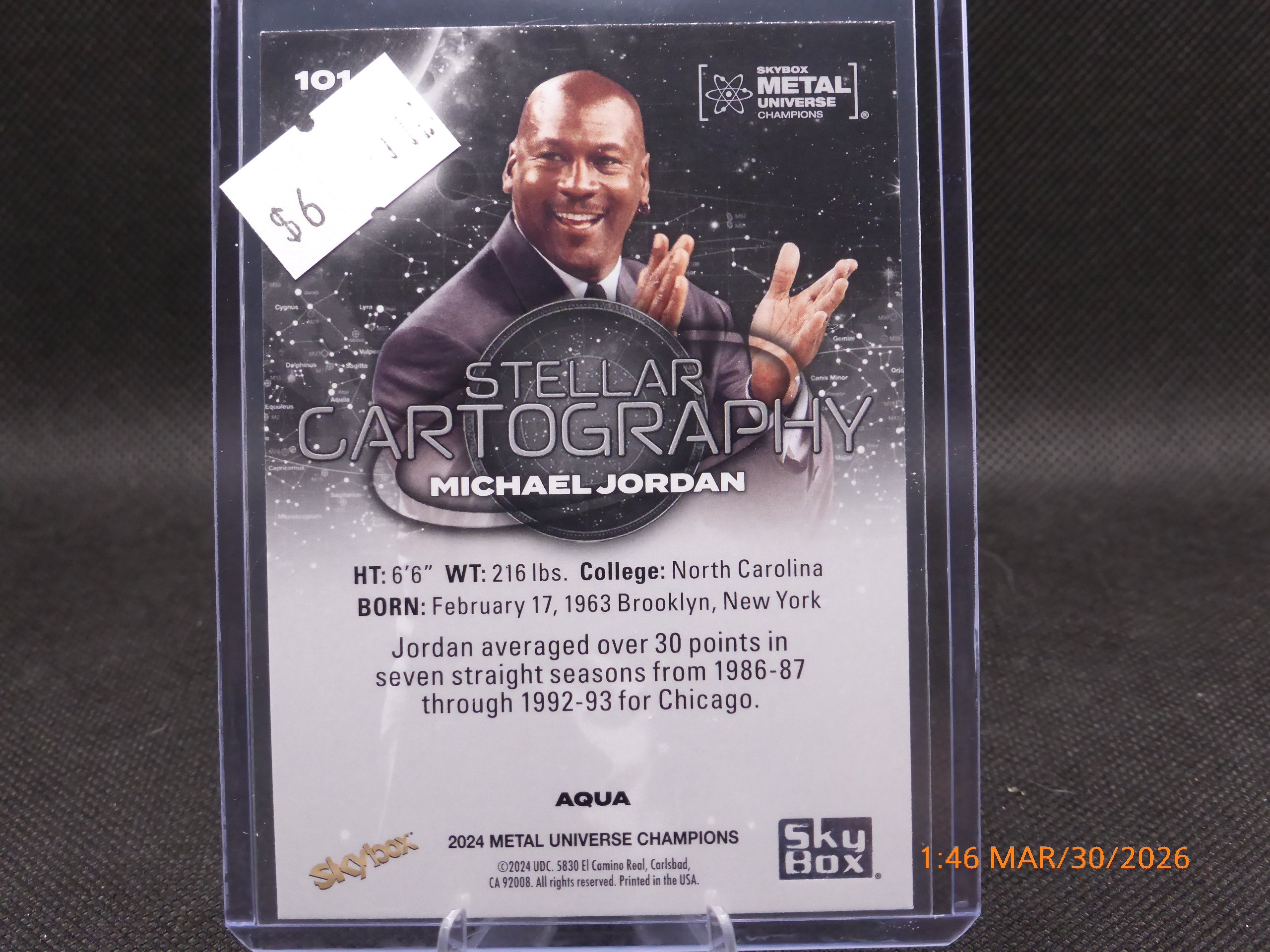 24 Metal Universe Champions Michael Jordan #101 Aqua