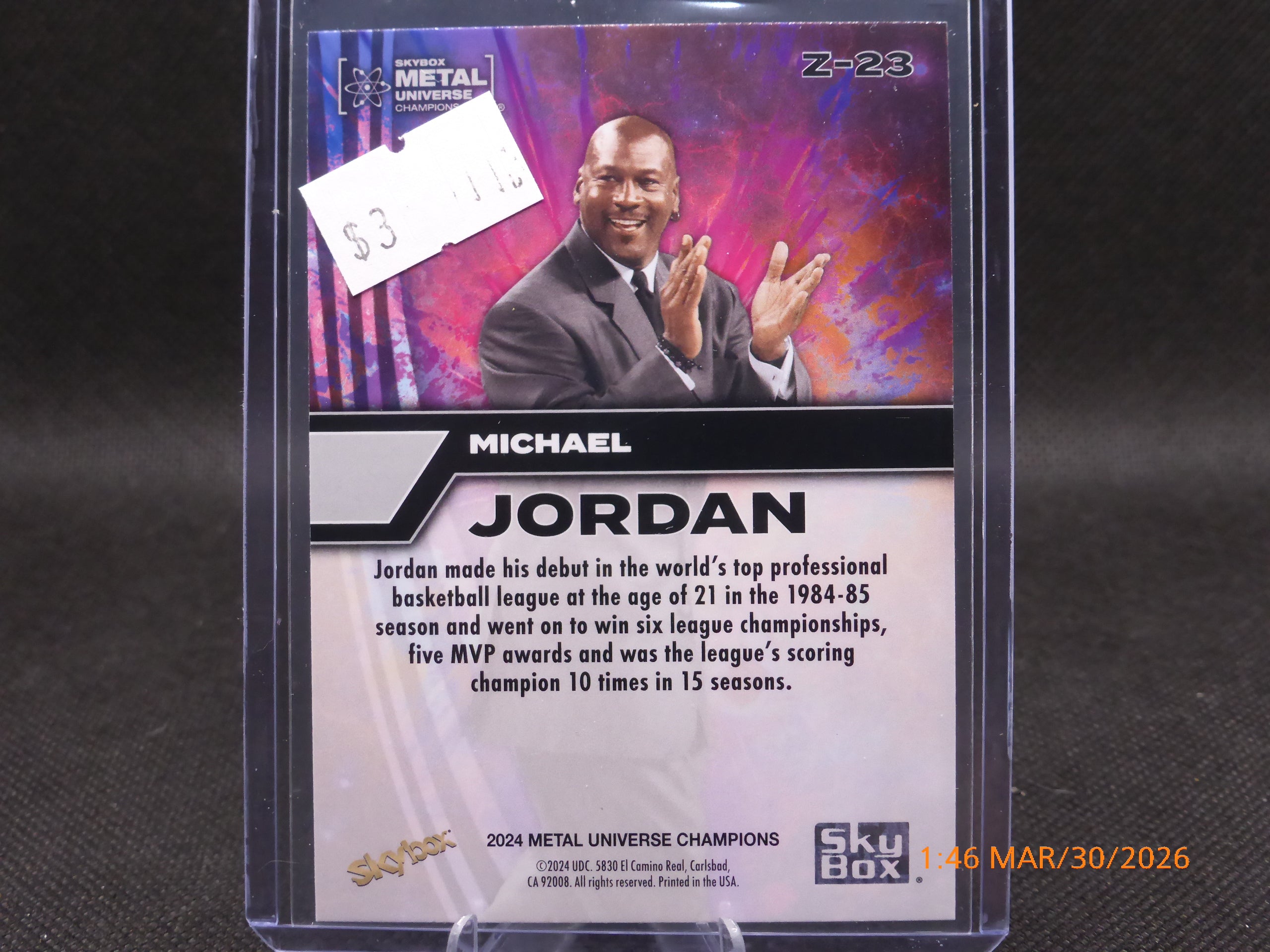24 Metal Universe Champions Michael Jordan #Z-23