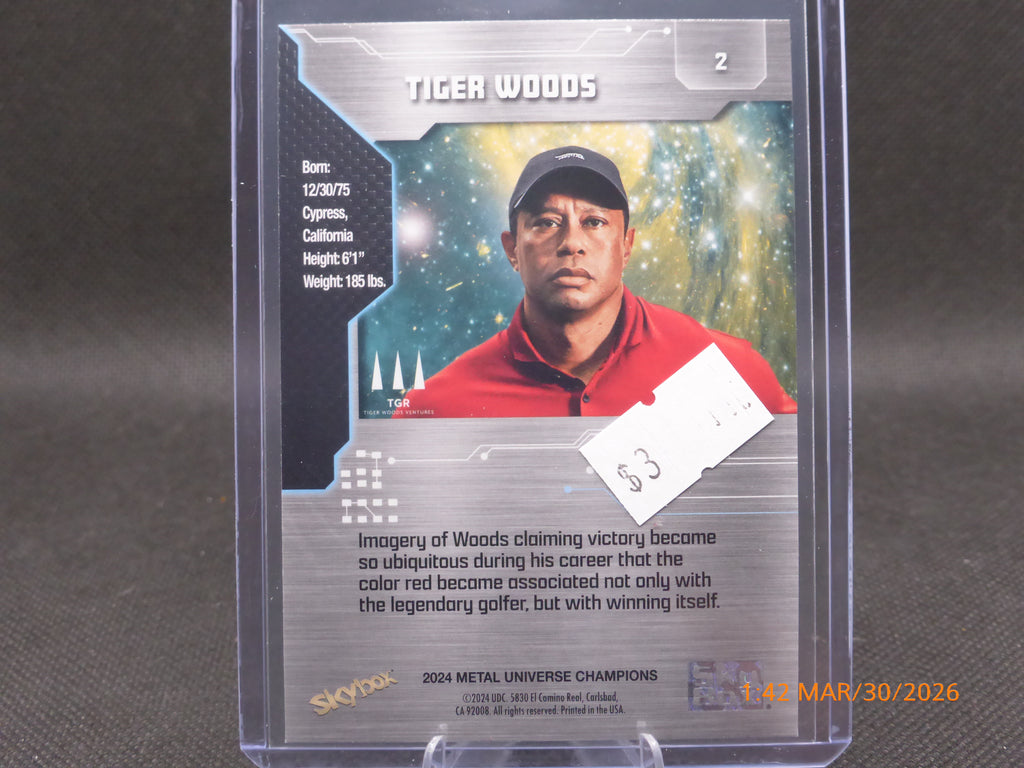 24 Metal Universe Champions Tiger Woods #2