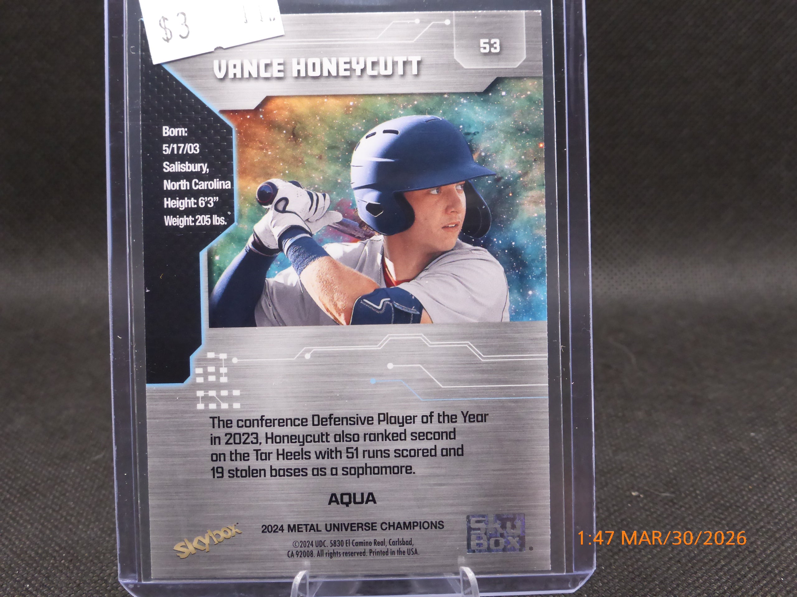24 Metal Universe Champions Vance Honeycutt #53