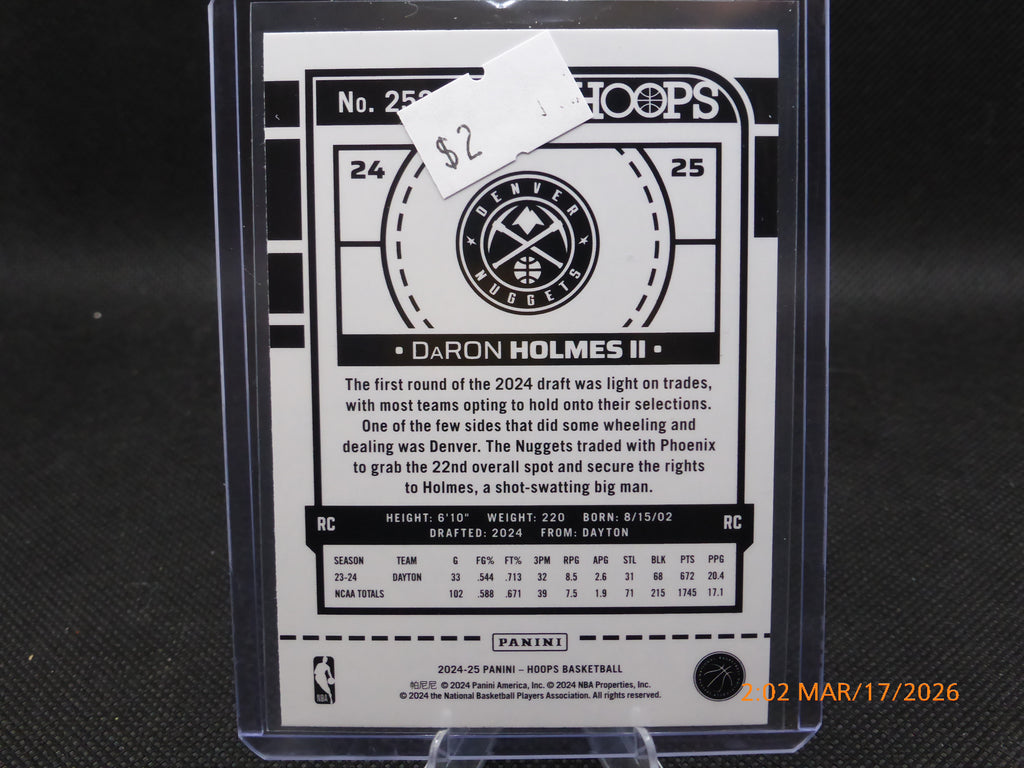 24 NBA Hoops DaRon Holmes II #252 Blue