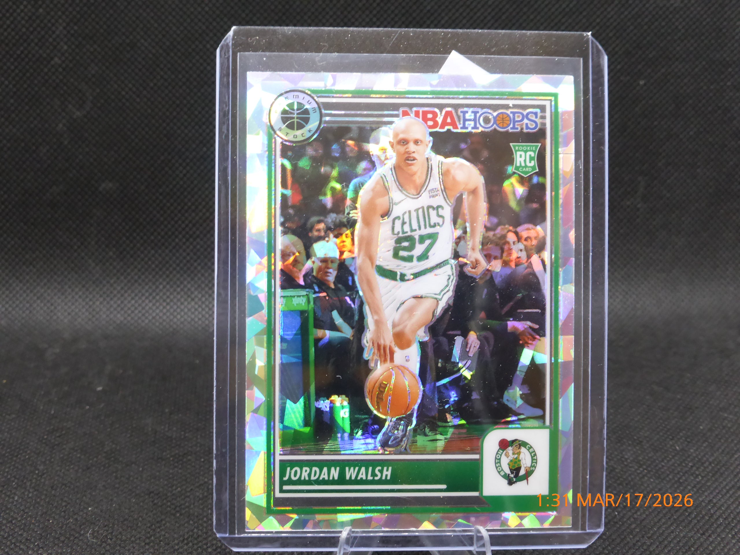 24 NBA Hoops Jordan Walsh #18 Crack Ice Prizm