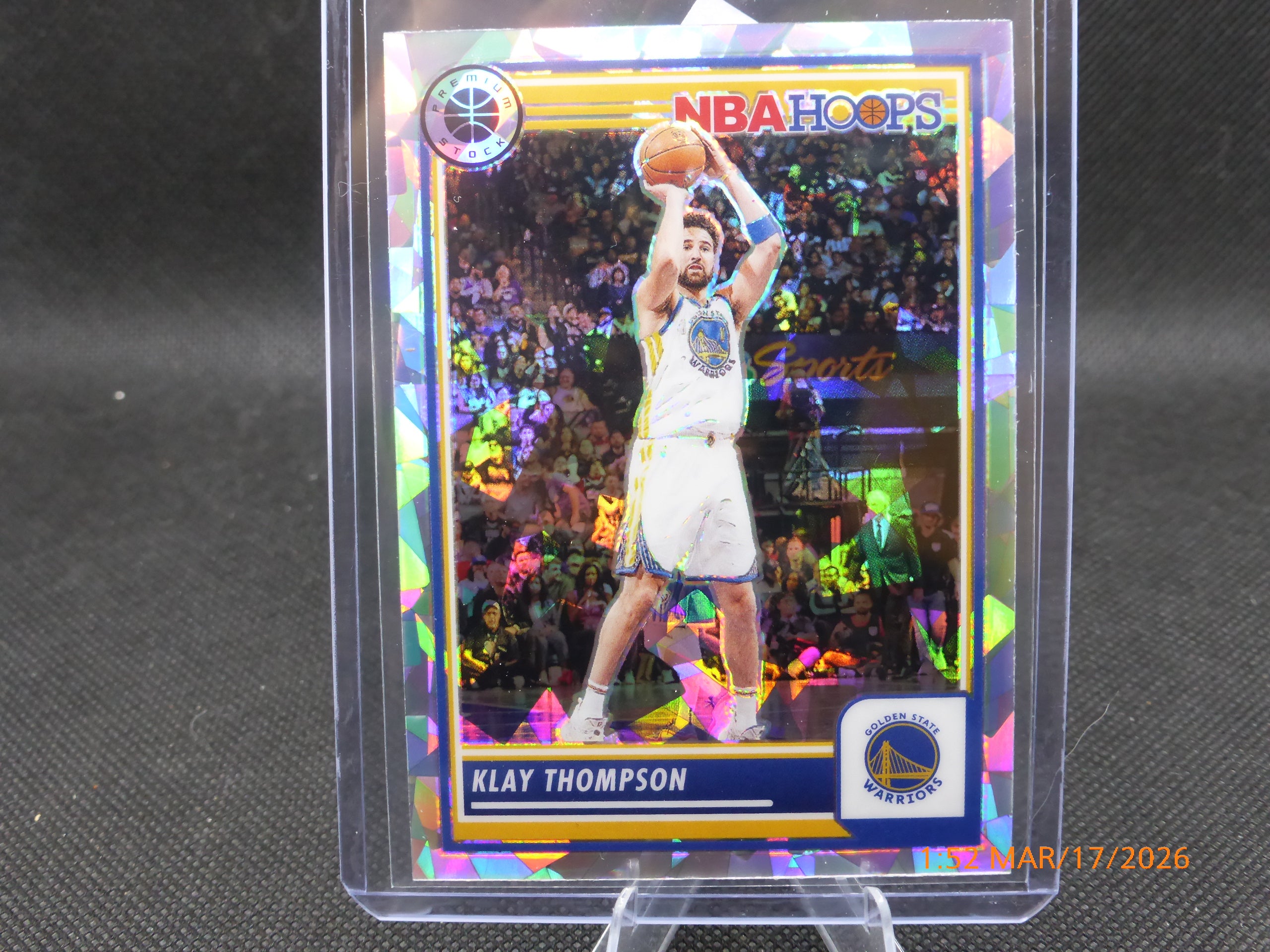 24 NBA Hoops Klay Thompson #255 Crack Ice Prizm