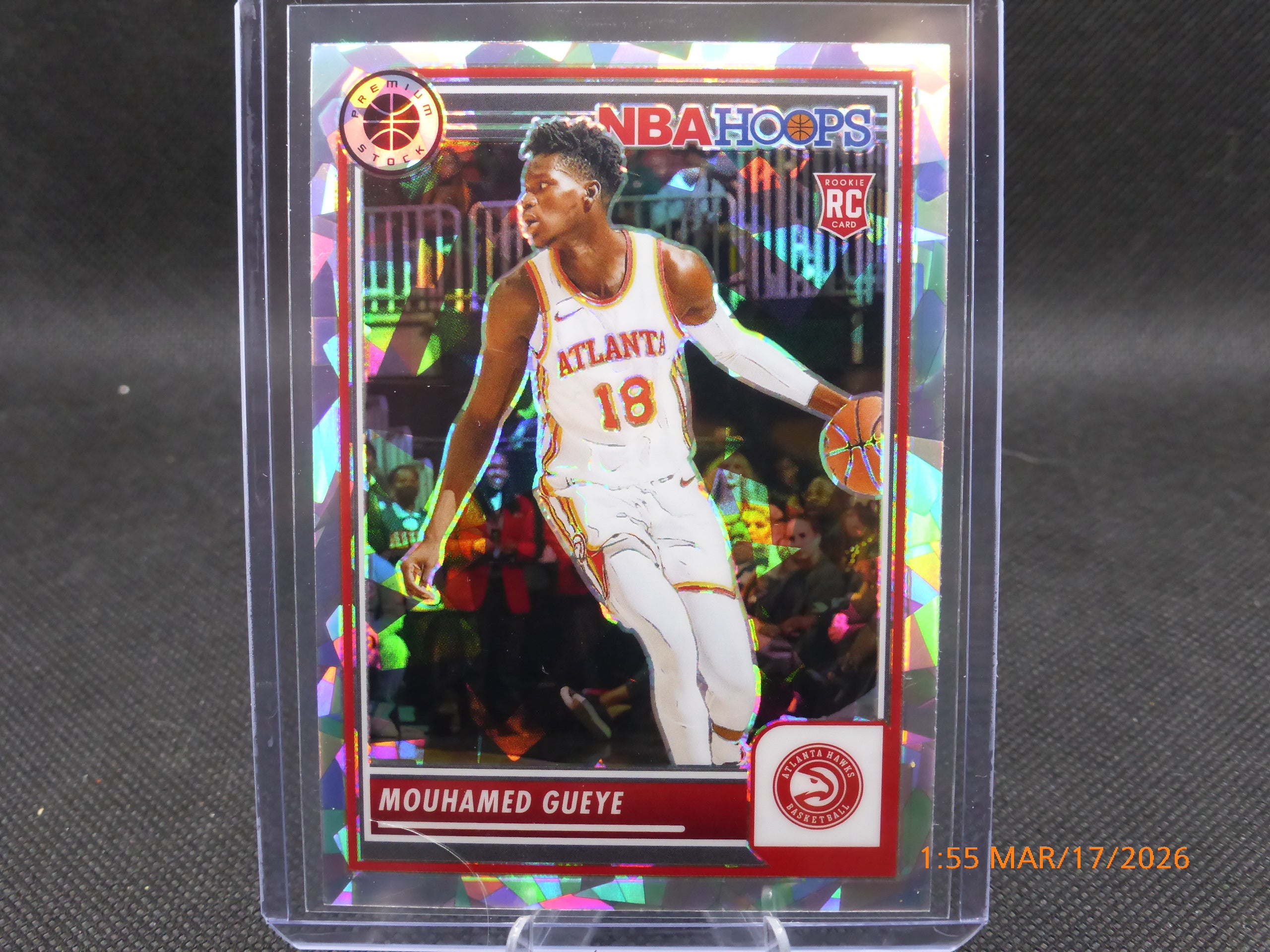 24 NBA Hoops Mouhamed Gueye #27 Crack Ice Prizm