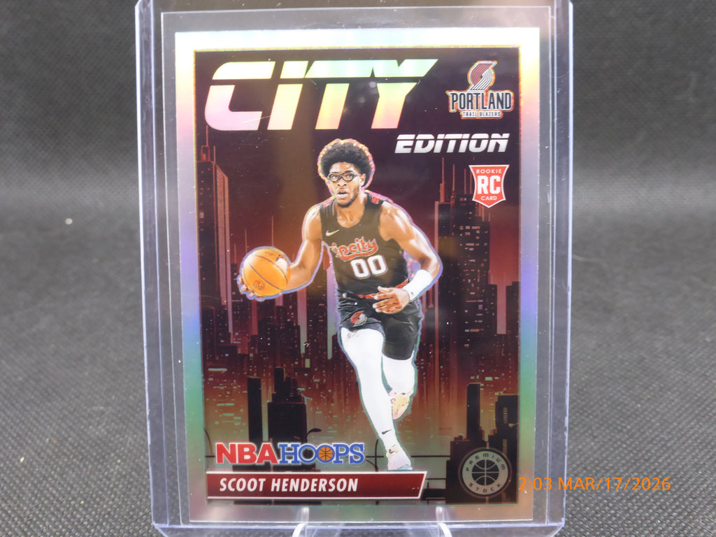24 NBA Hoops Scoot Henderson #5 City Edition Prizm