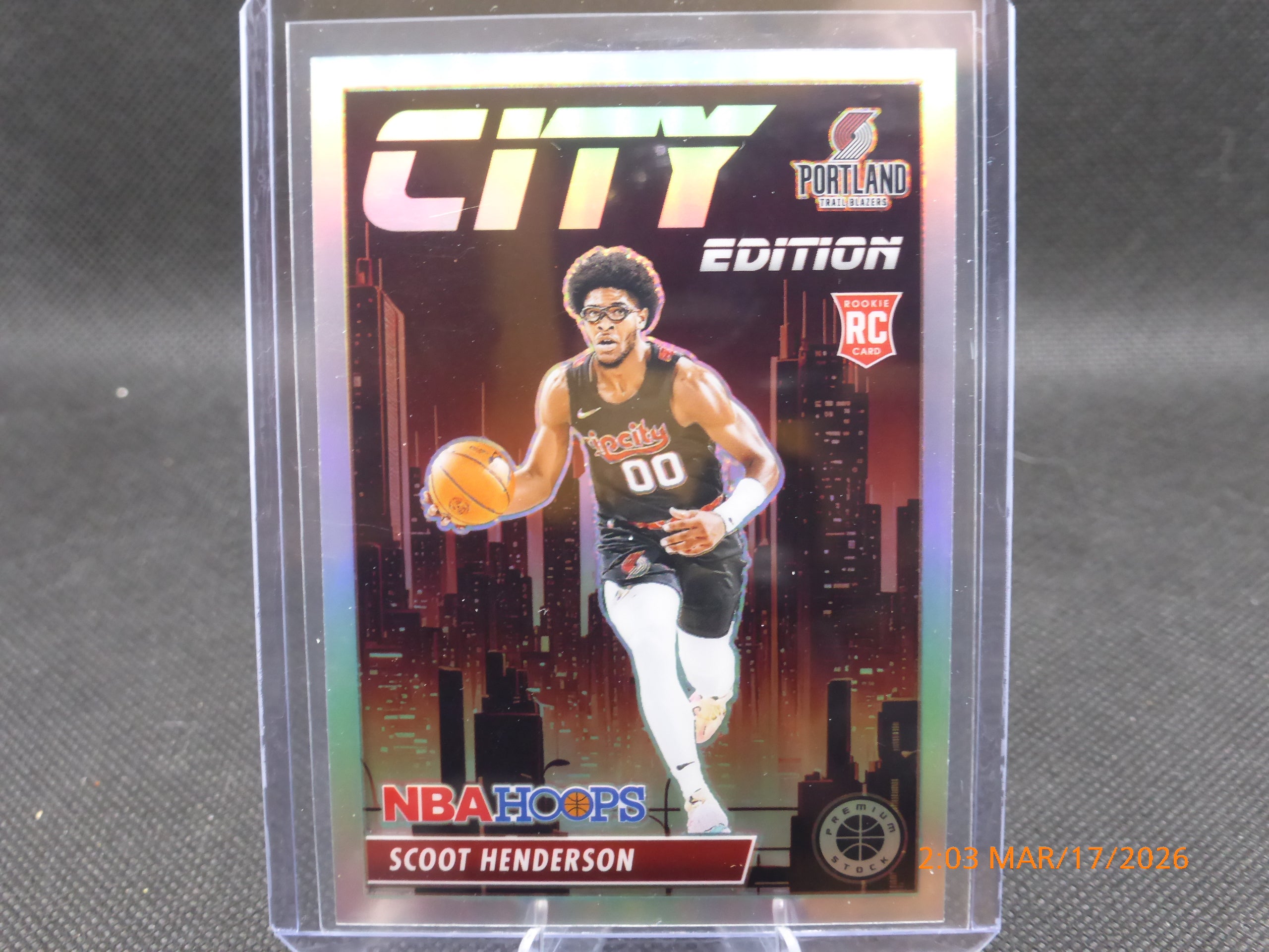 24 NBA Hoops Scoot Henderson #5 City Edition Prizm