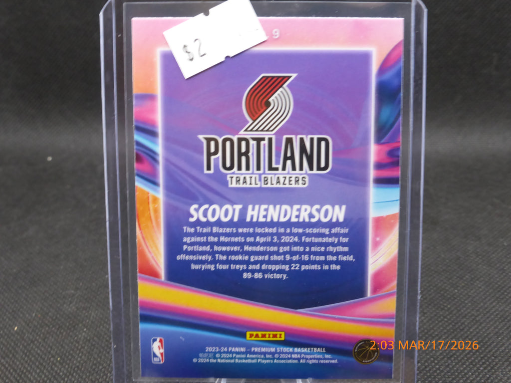 24 NBA Hoops Scoot Henderson $9 Anti Gravity