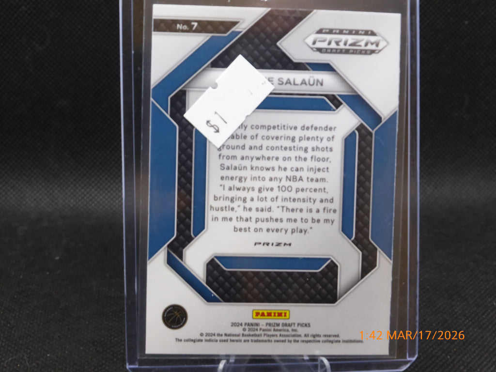 24 Prizm Draft Picks Tidjane Salaun #7 New Recruits Prizm