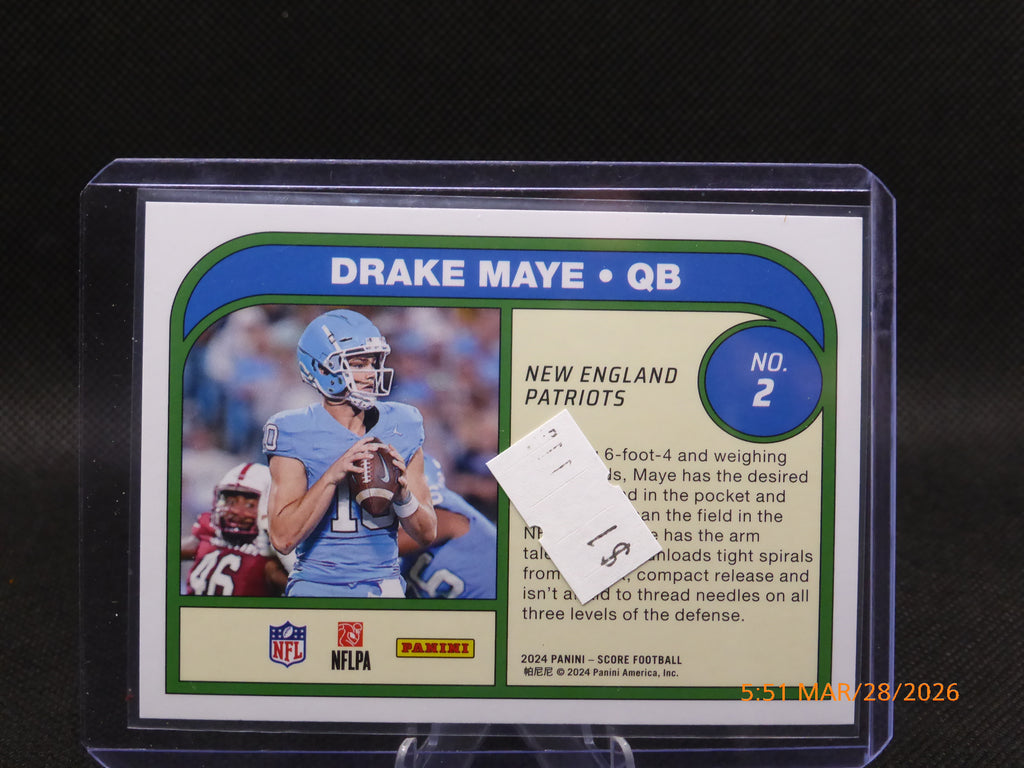 24 Score Drake Maye #3 Protential