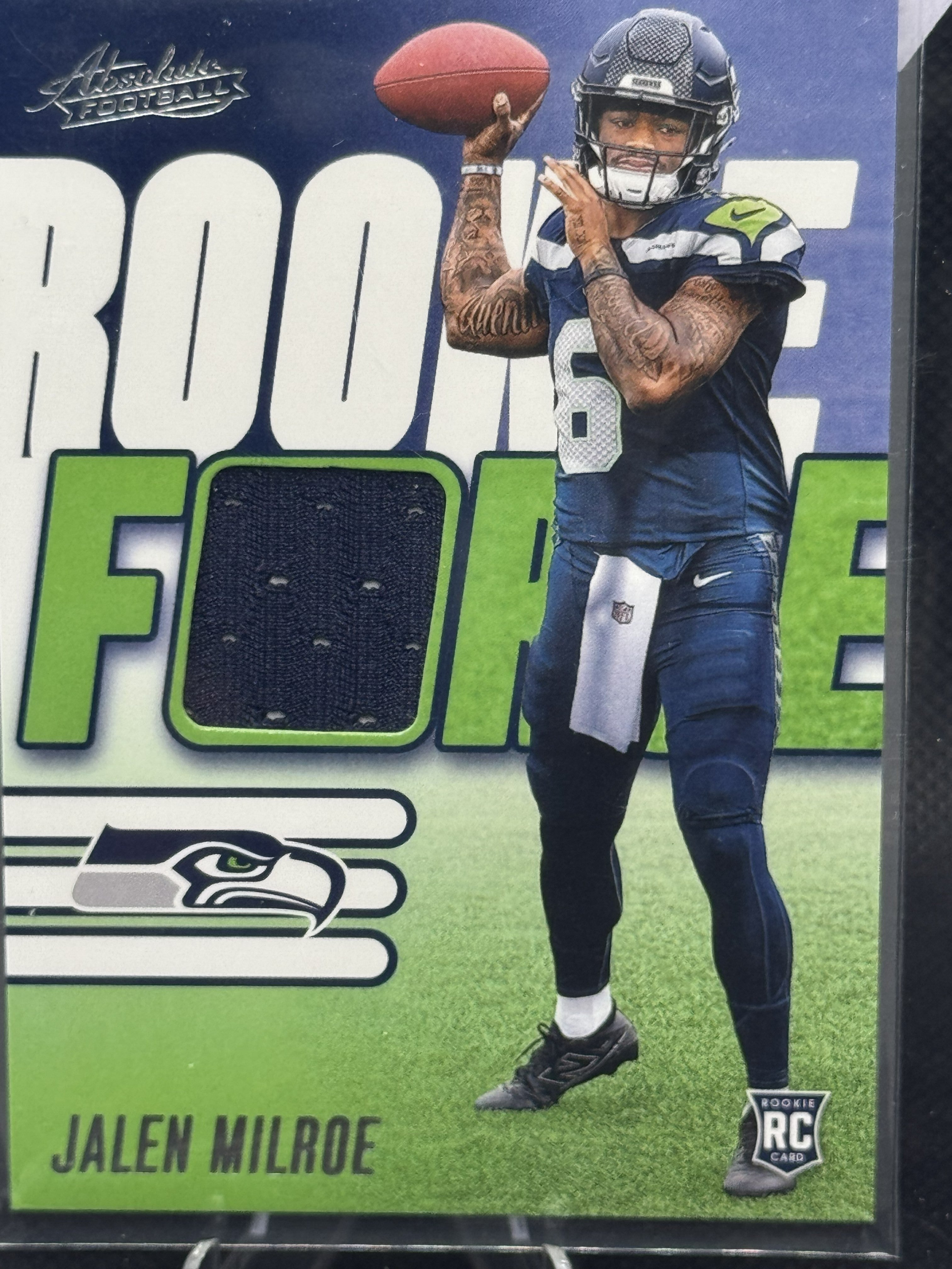 25 Absolute Jalen Milroe #RF-JME Rookie Force Patch