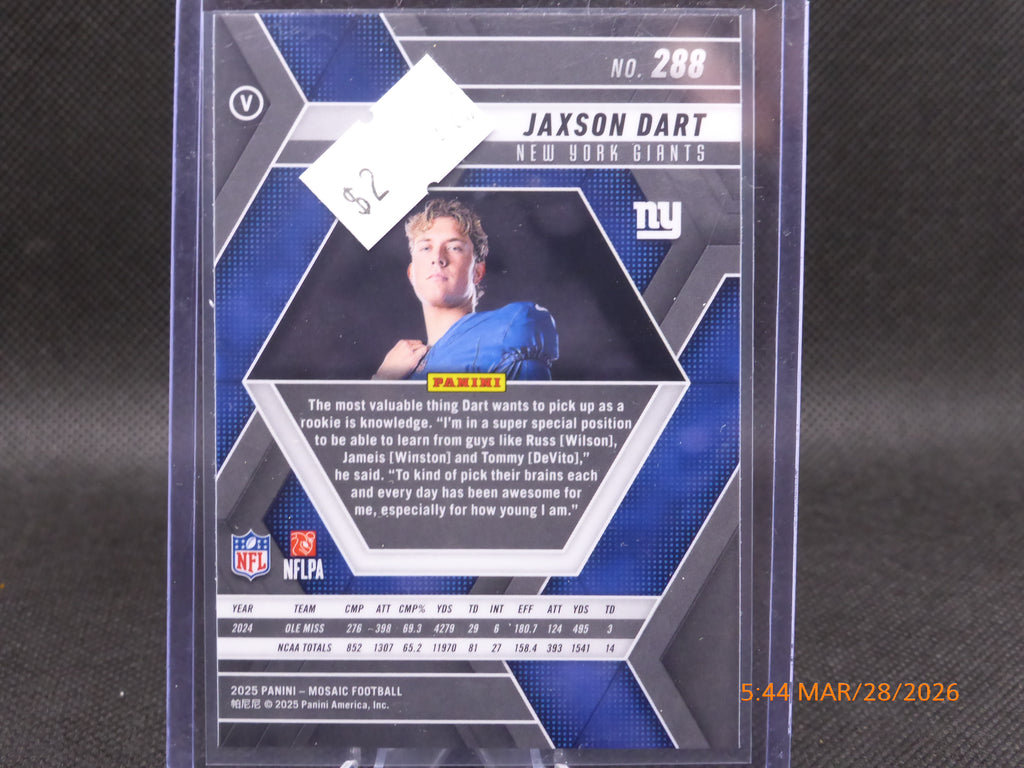 25 Mosaic Jaxson Dart #288 V