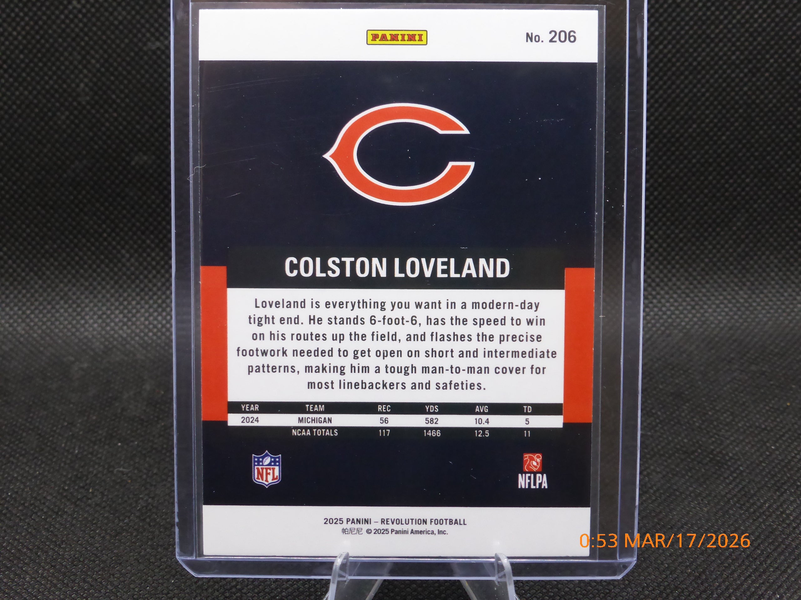 25 Revolution Colston Loveland #206