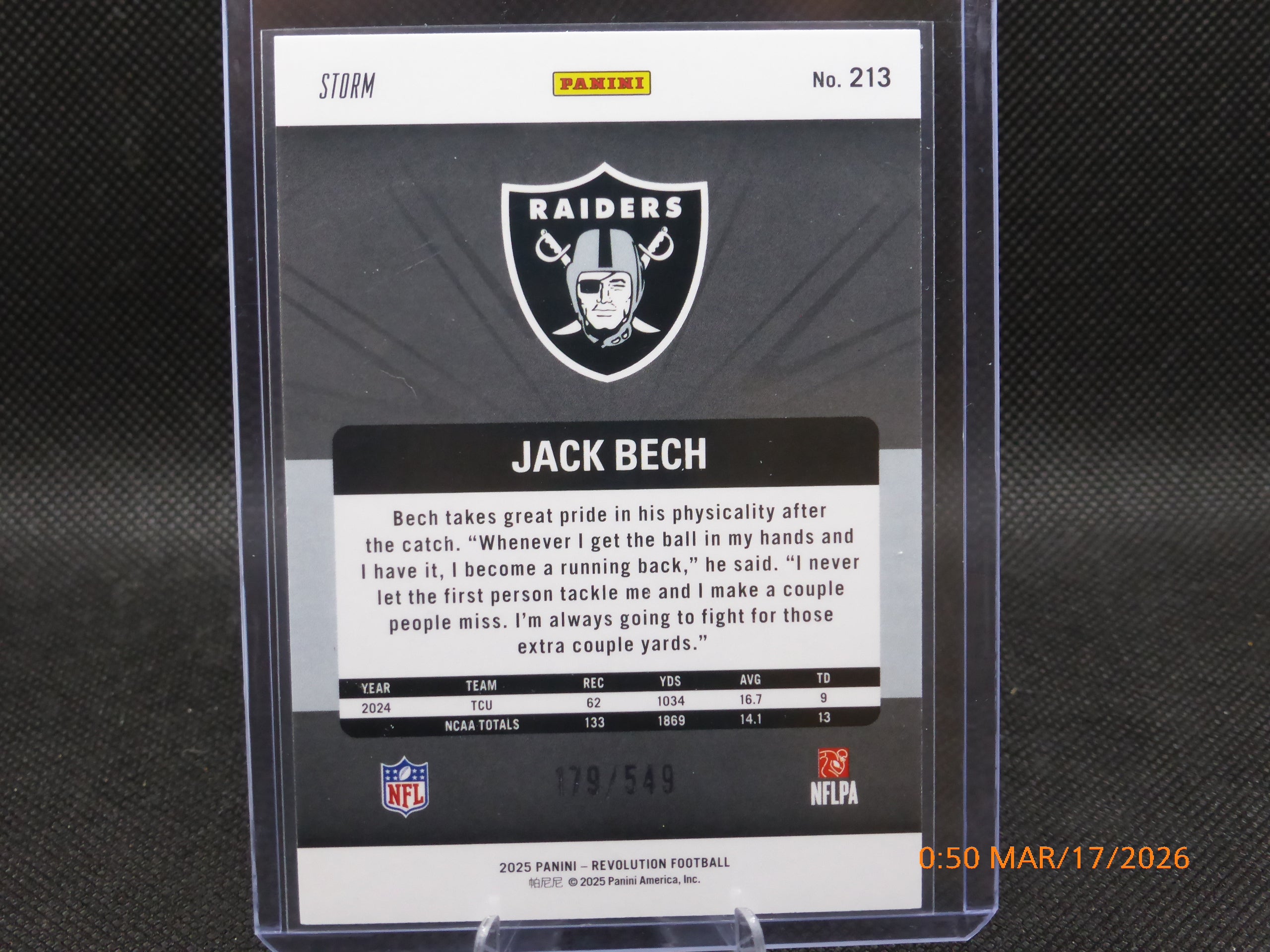 25 Revolution Jack Bech #213 Storm 147/549