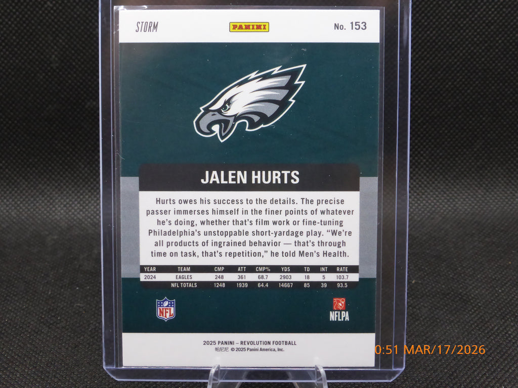 25 Revolution Jalen Hurts #153 Storm Red