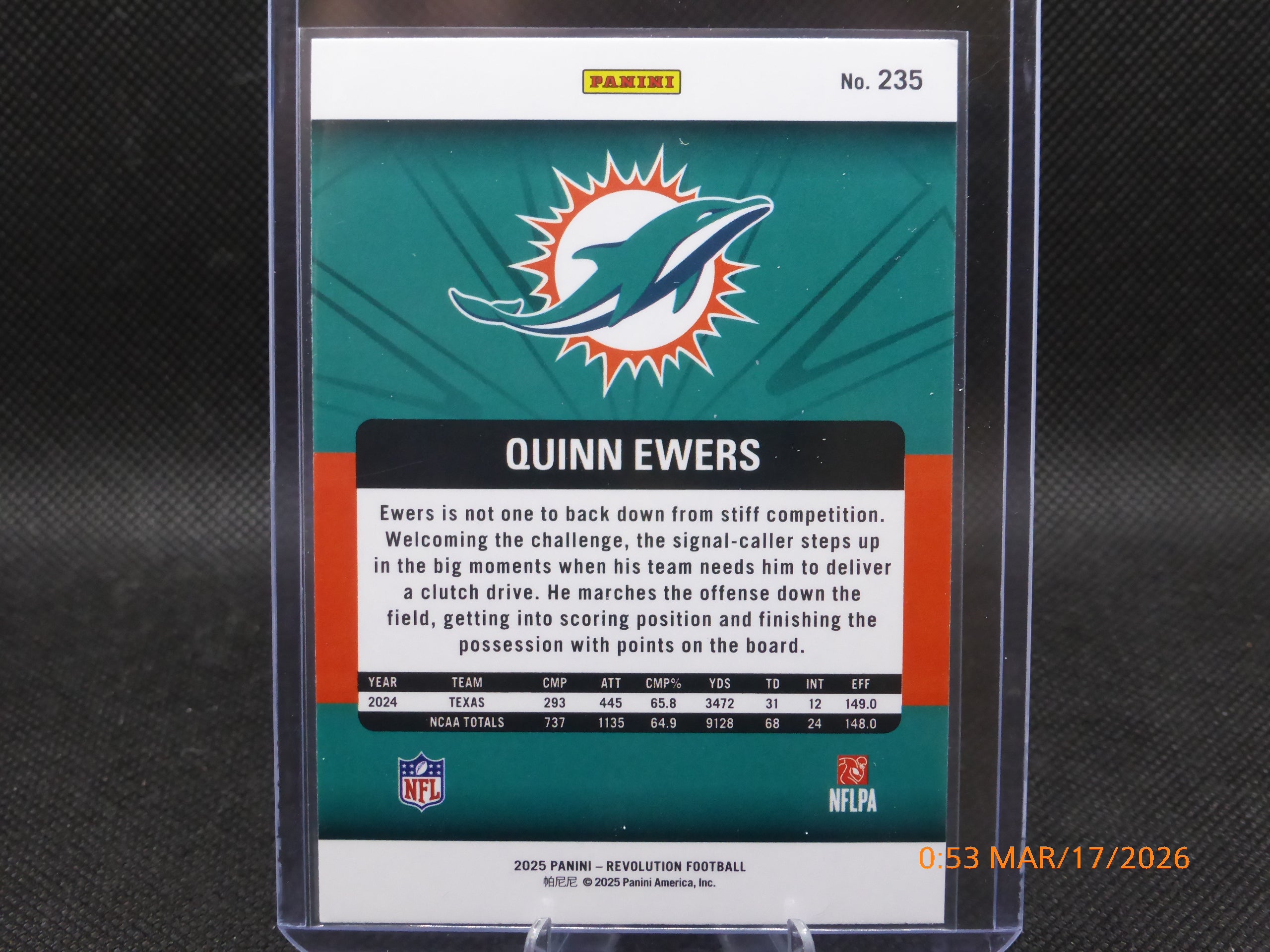 25 Revolution Quinn Ewers #235