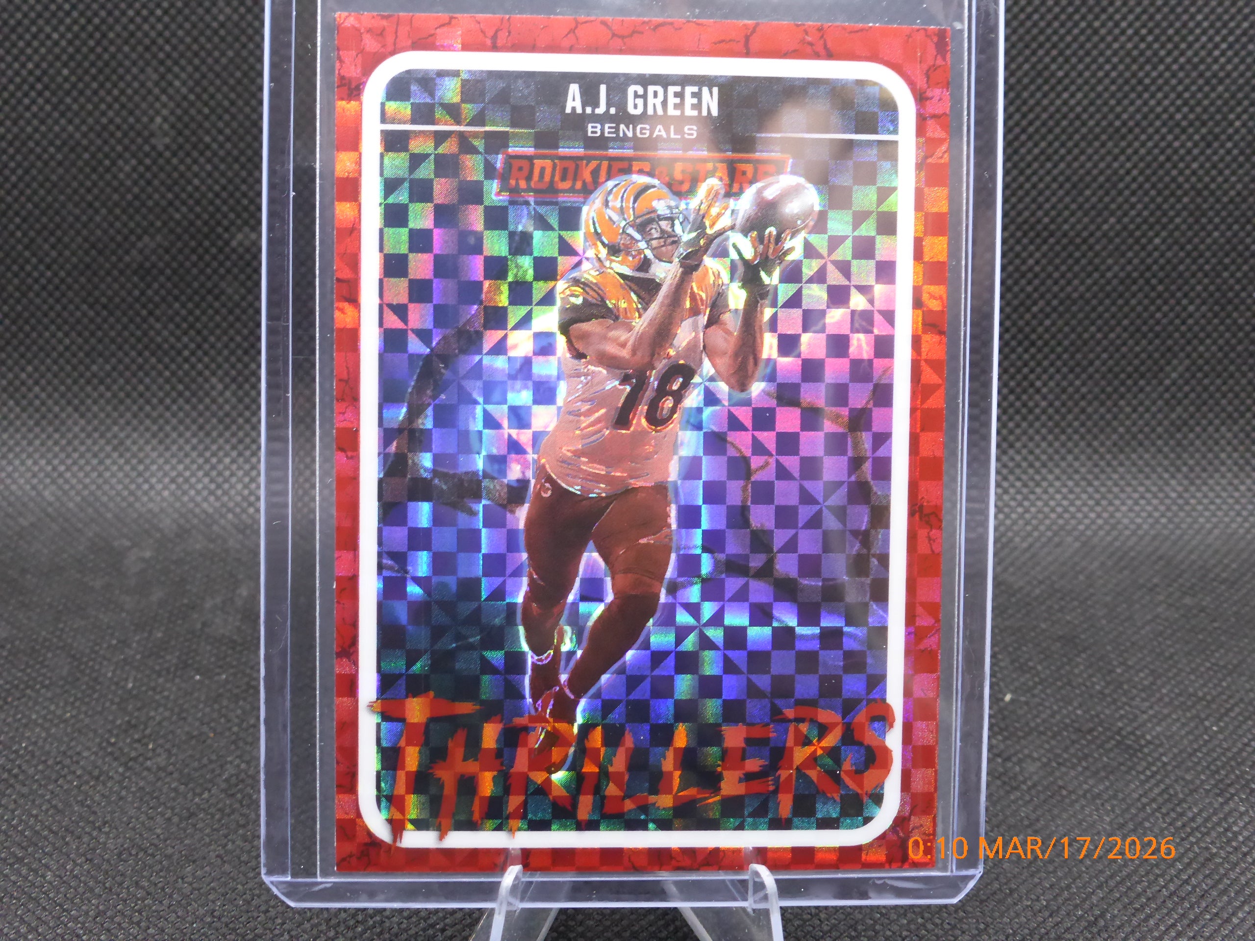 25 Rookie and Star A.J. Green #9 Thriller Red Plaid